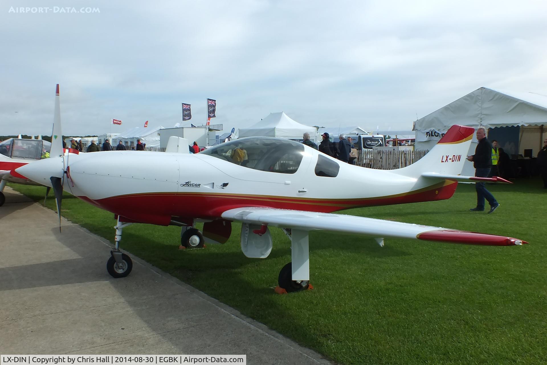 LX-DIN, 2003 Lancair Legacy 2000 C/N L2K-137, at the LAA Rally 2014, Sywell