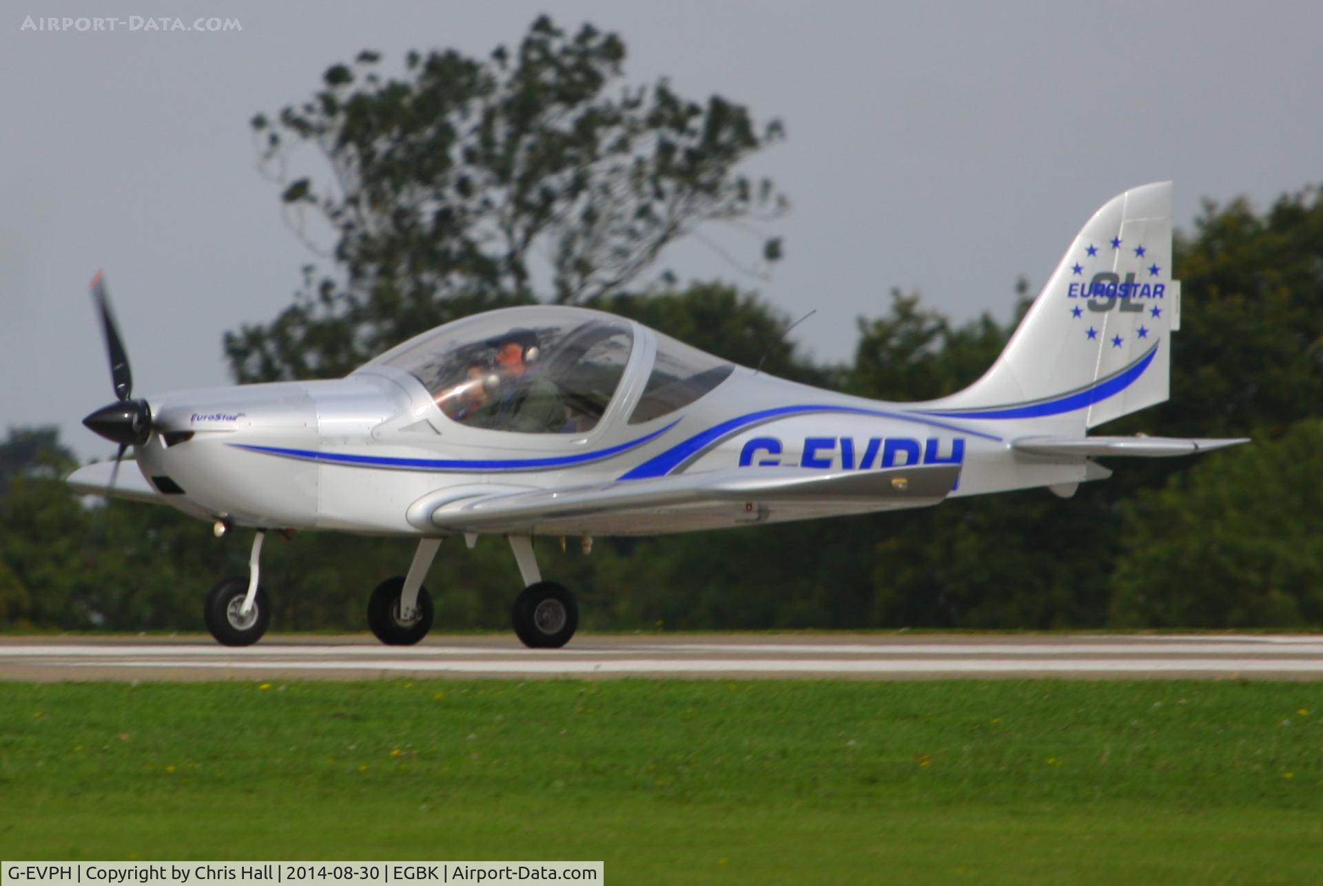 G-EVPH, 2009 Aerotechnik EV-97 Eurostar SL C/N LAA 315B-14951, at the LAA Rally 2014, Sywell