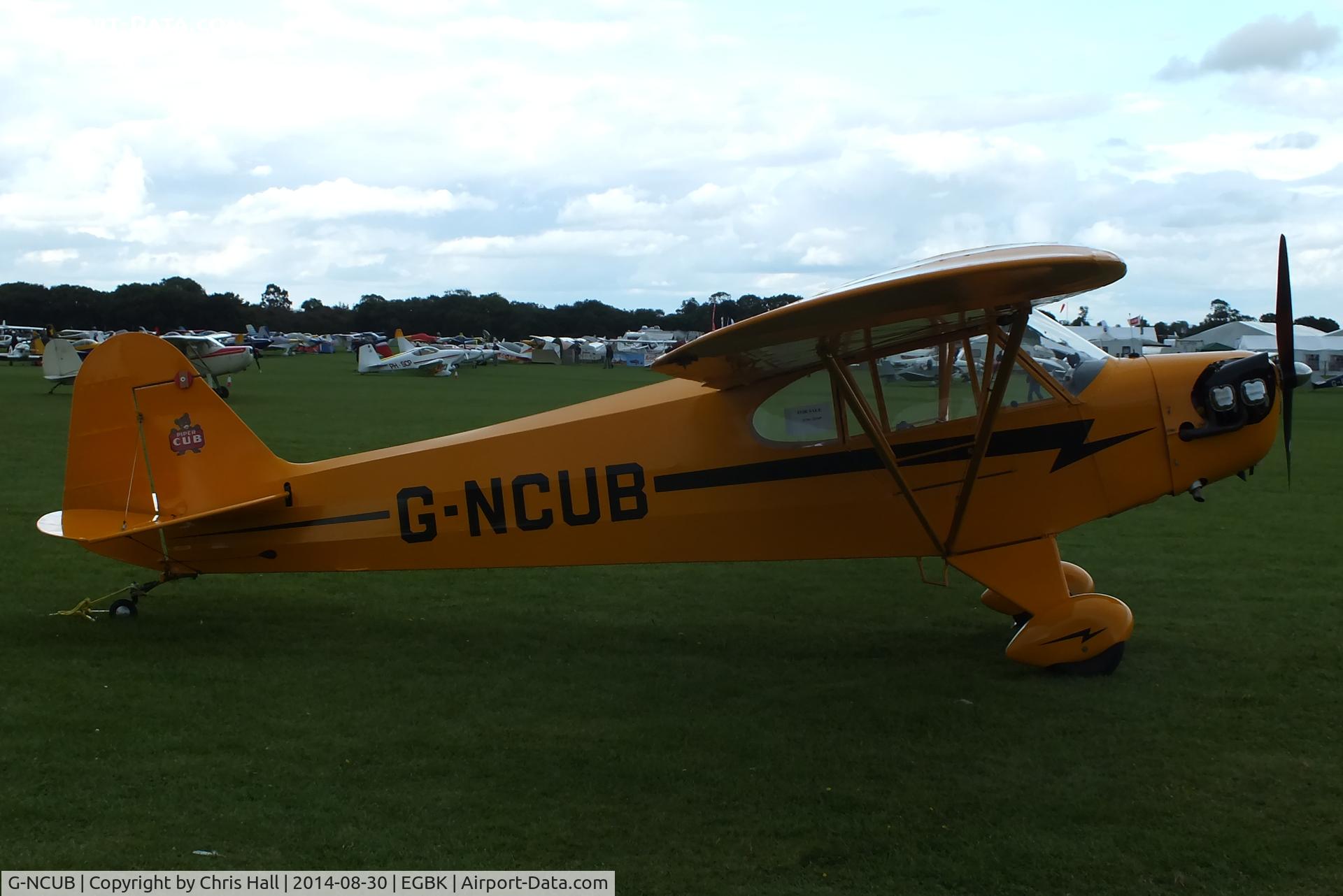 G-NCUB, 1944 Piper L-4H Grasshopper (J3C-65D) C/N 11599, at the LAA Rally 2014, Sywell