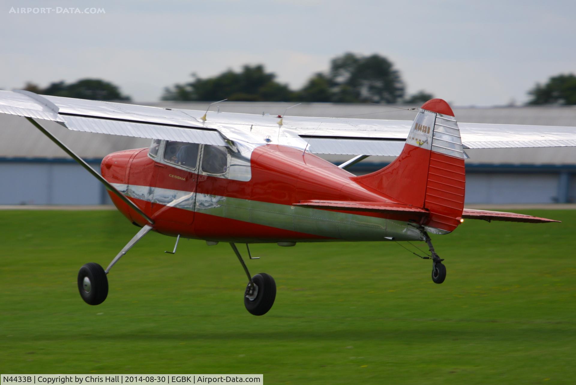 N4433B, 1955 Cessna 170B C/N 26777, at the LAA Rally 2014, Sywell