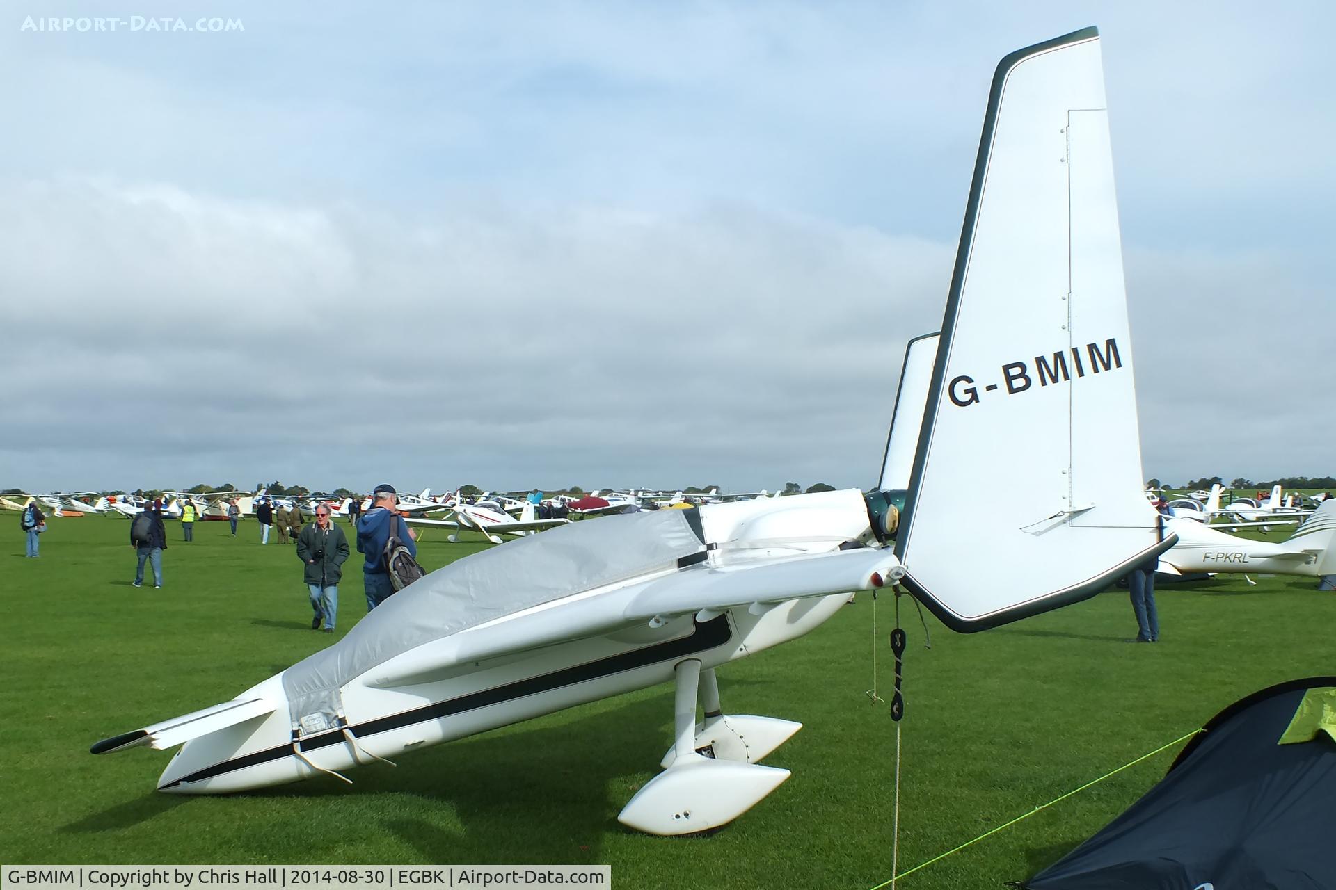 G-BMIM, 1983 Rutan Long-EZ C/N 8102-160, at the LAA Rally 2014, Sywell