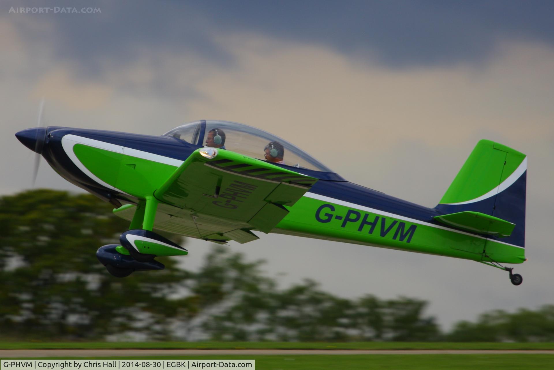 G-PHVM, 2009 Vans RV-8 C/N PFA 303-14609, at the LAA Rally 2014, Sywell