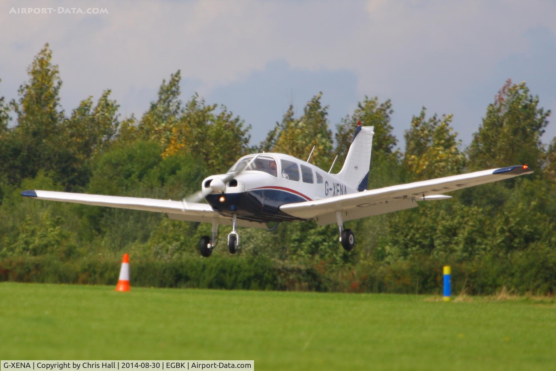 G-XENA, 1977 Piper PA-28-161 Cherokee Warrior II C/N 28-7716158, at the LAA Rally 2014, Sywell