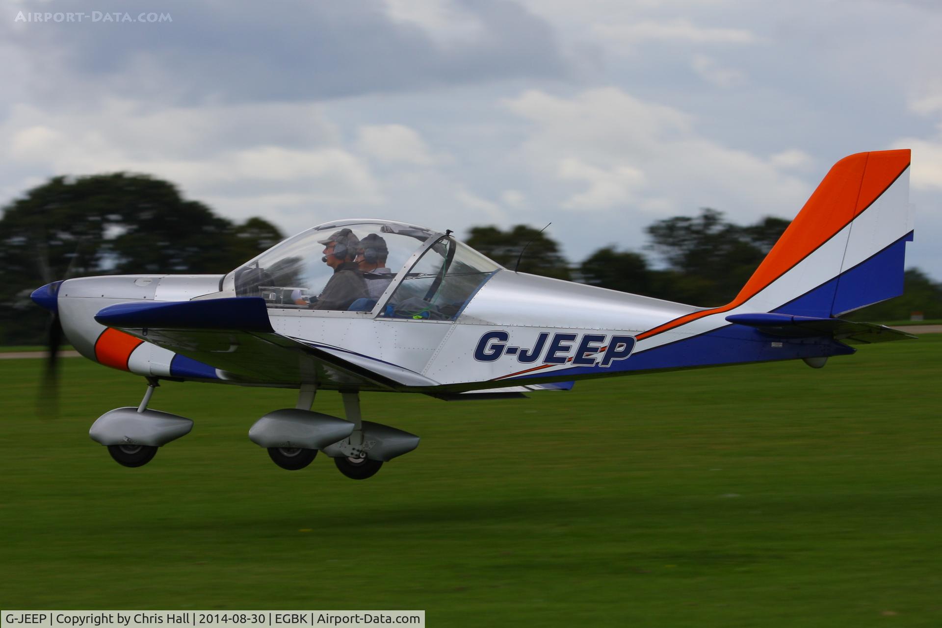 G-JEEP, 2002 Aerotechnik EV-97A Eurostar C/N PFA 315-13888, at the LAA Rally 2014, Sywell