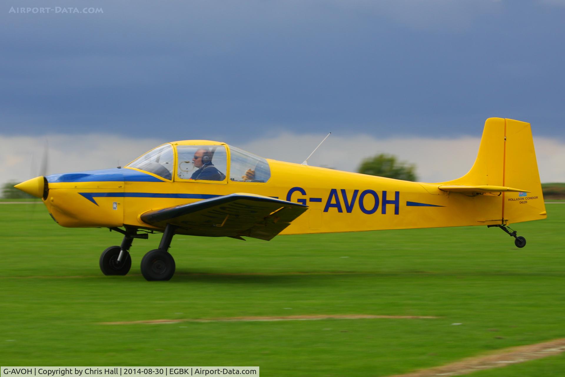 G-AVOH, 1967 Rollason Druine D-62B Condor C/N RAE/622, at the LAA Rally 2014, Sywell