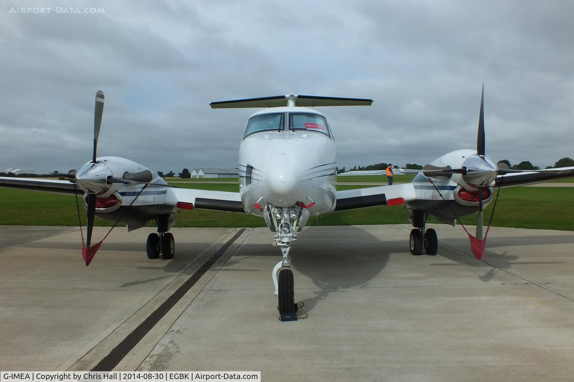 G-IMEA, 1977 Beech 200 Super King Air C/N BB-302, at the LAA Rally 2014, Sywell