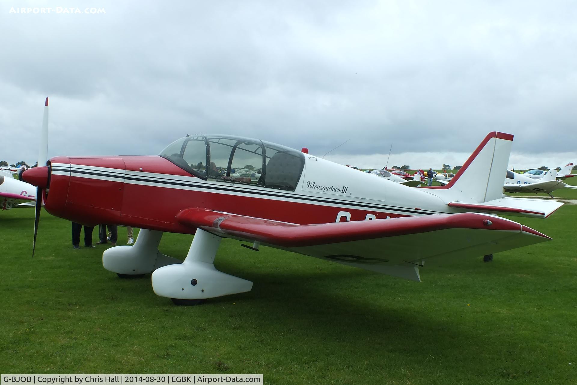 G-BJOB, 1964 SAN Jodel D-140C Mousquetaire III C/N 118, at the LAA Rally 2014, Sywell