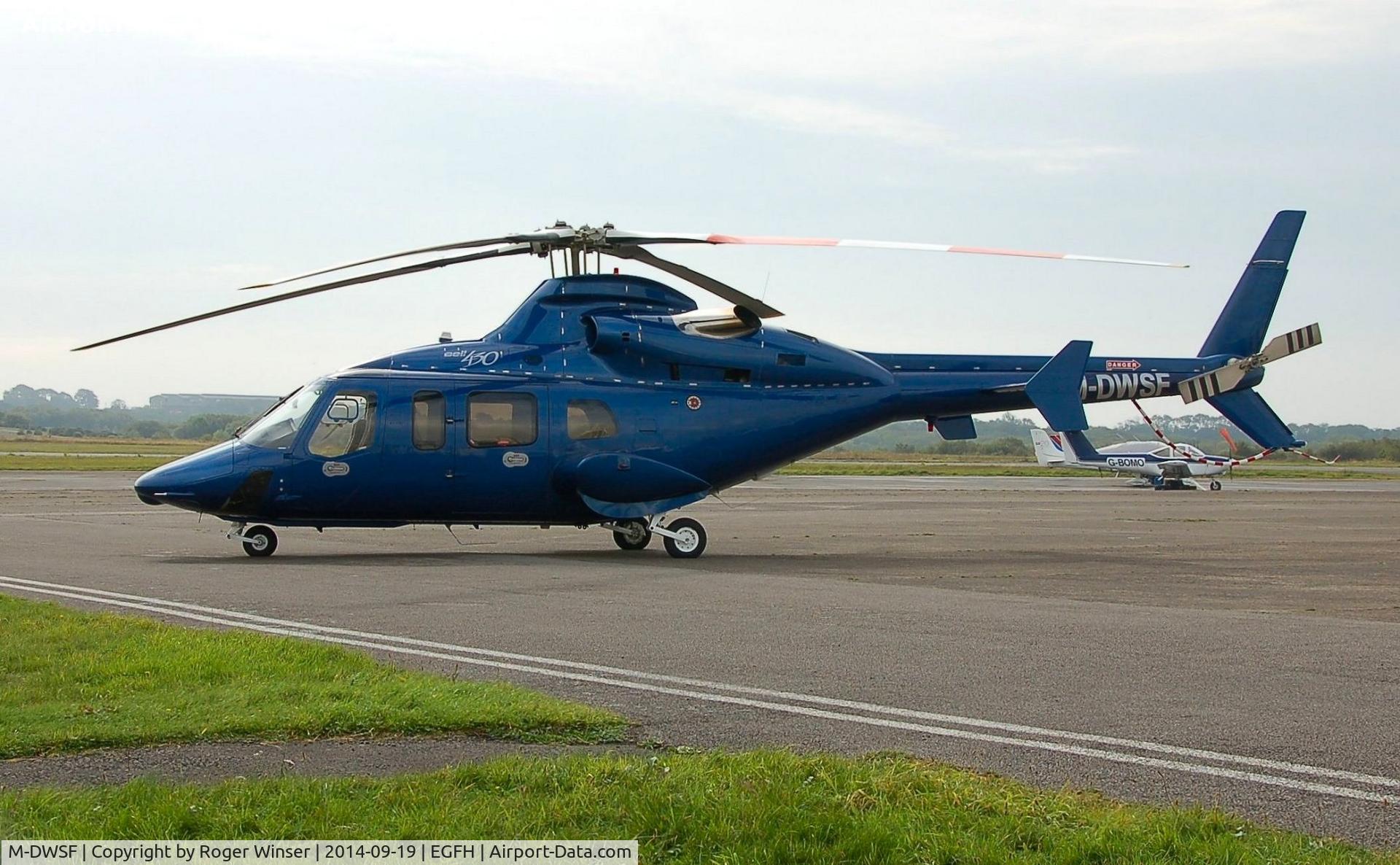 M-DWSF, 2002 Bell 430 C/N 49095, Visiting Bell 430 helicopter. Previously registered N5120.