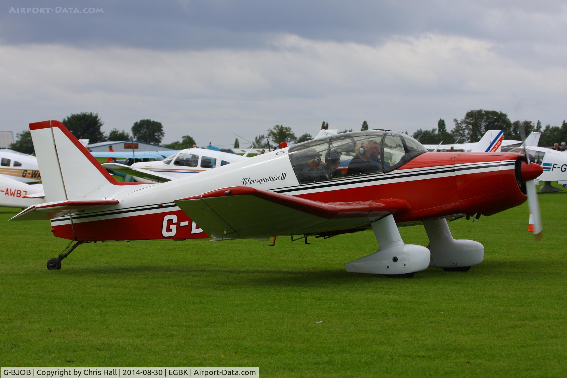 G-BJOB, 1964 SAN Jodel D-140C Mousquetaire III C/N 118, at the LAA Rally 2014, Sywell
