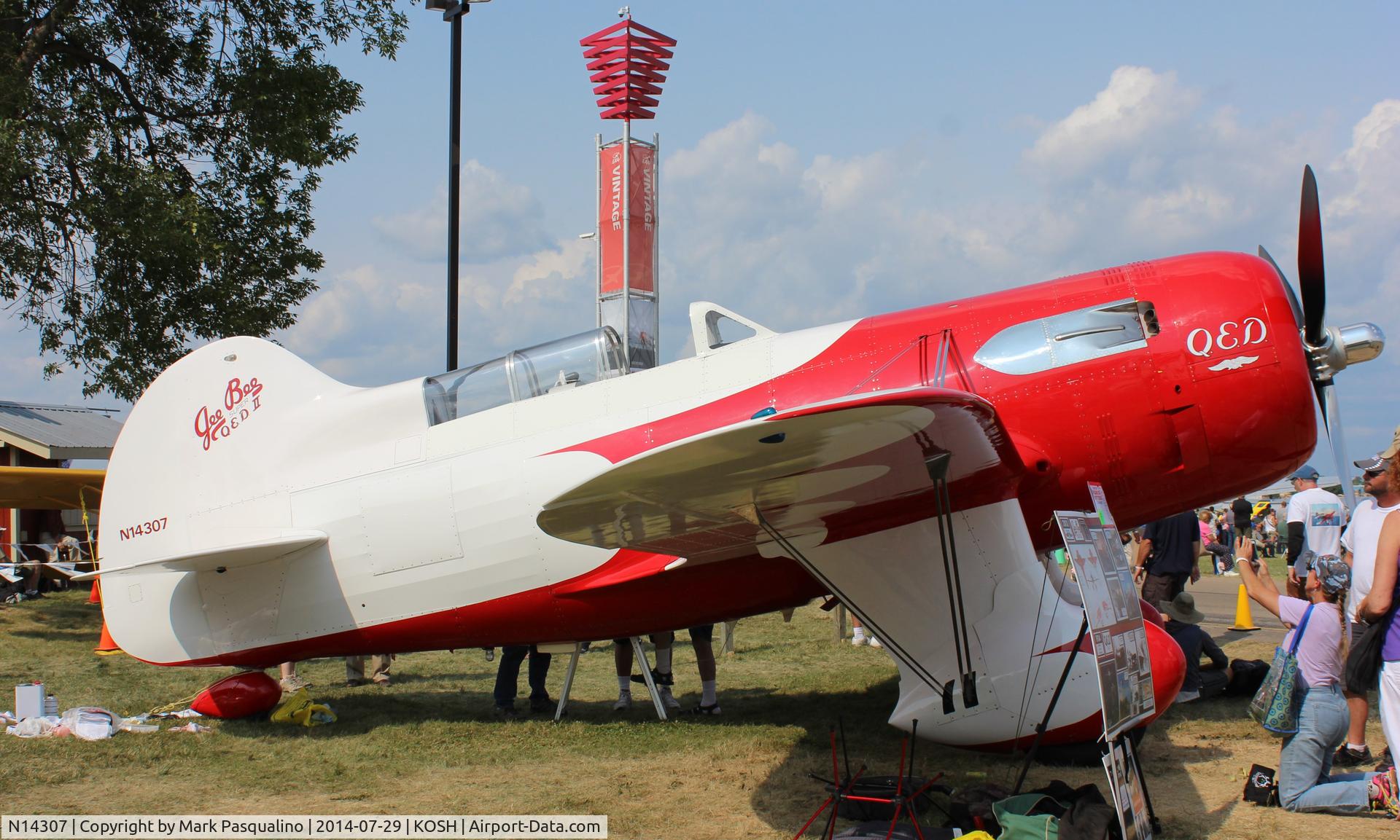 N14307, 2013 Granville Brothers Gee Bee Sportster Replica C/N 1 (N14307), Jim Moss QED