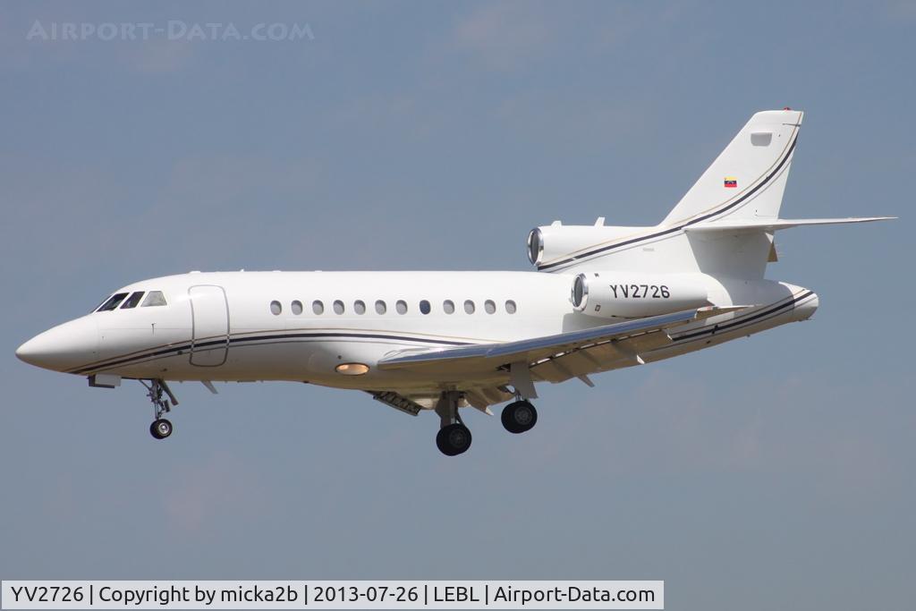 YV2726, 1994 Dassault Falcon 900 C/N 136, Landing