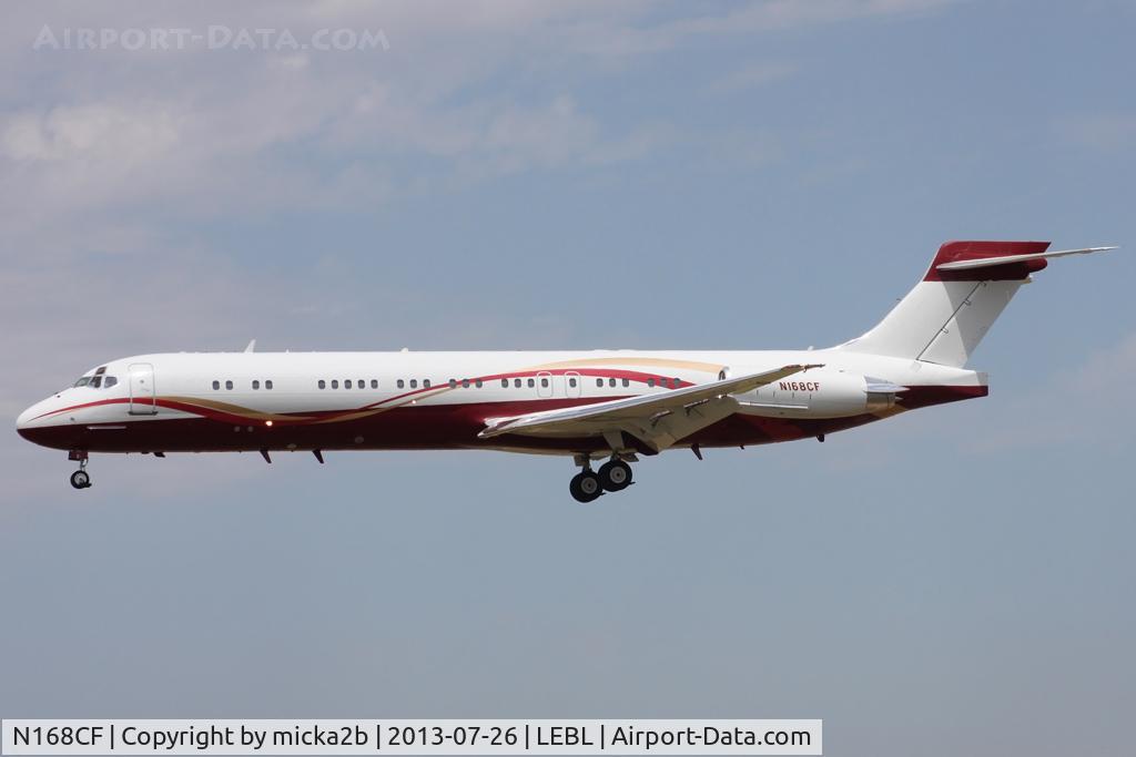 N168CF, 1988 McDonnell Douglas DC-9-87 C/N 49670, Landing