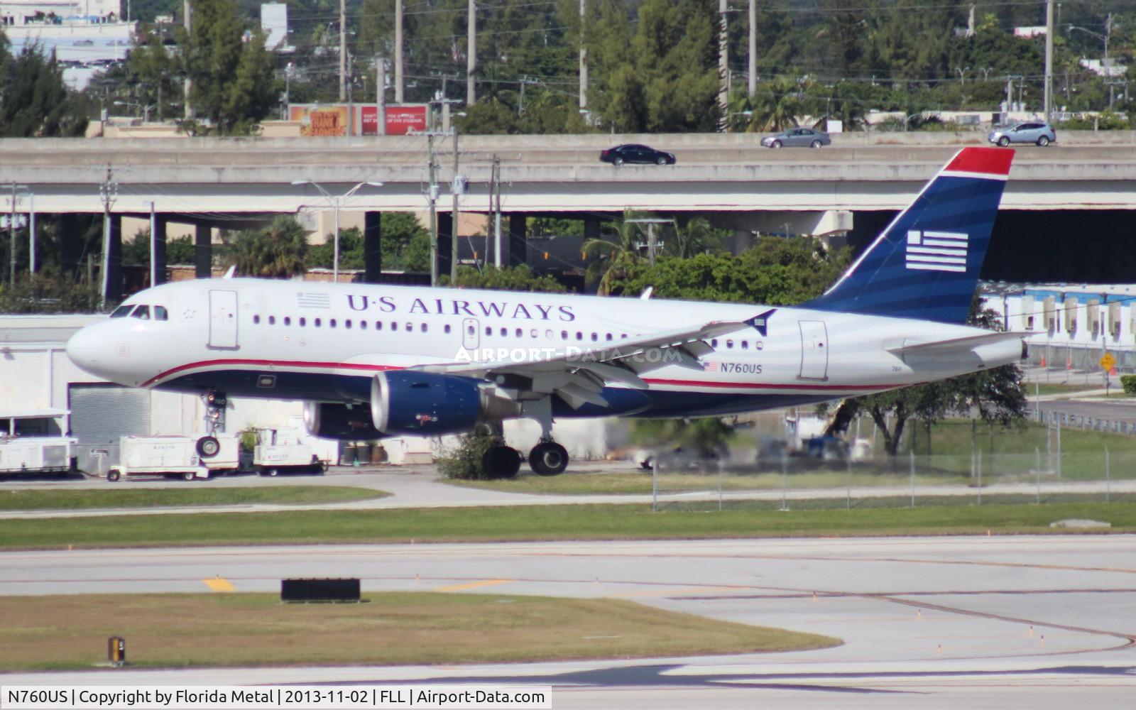 N760US, 2000 Airbus A319-112 C/N 1354, US Airways A319