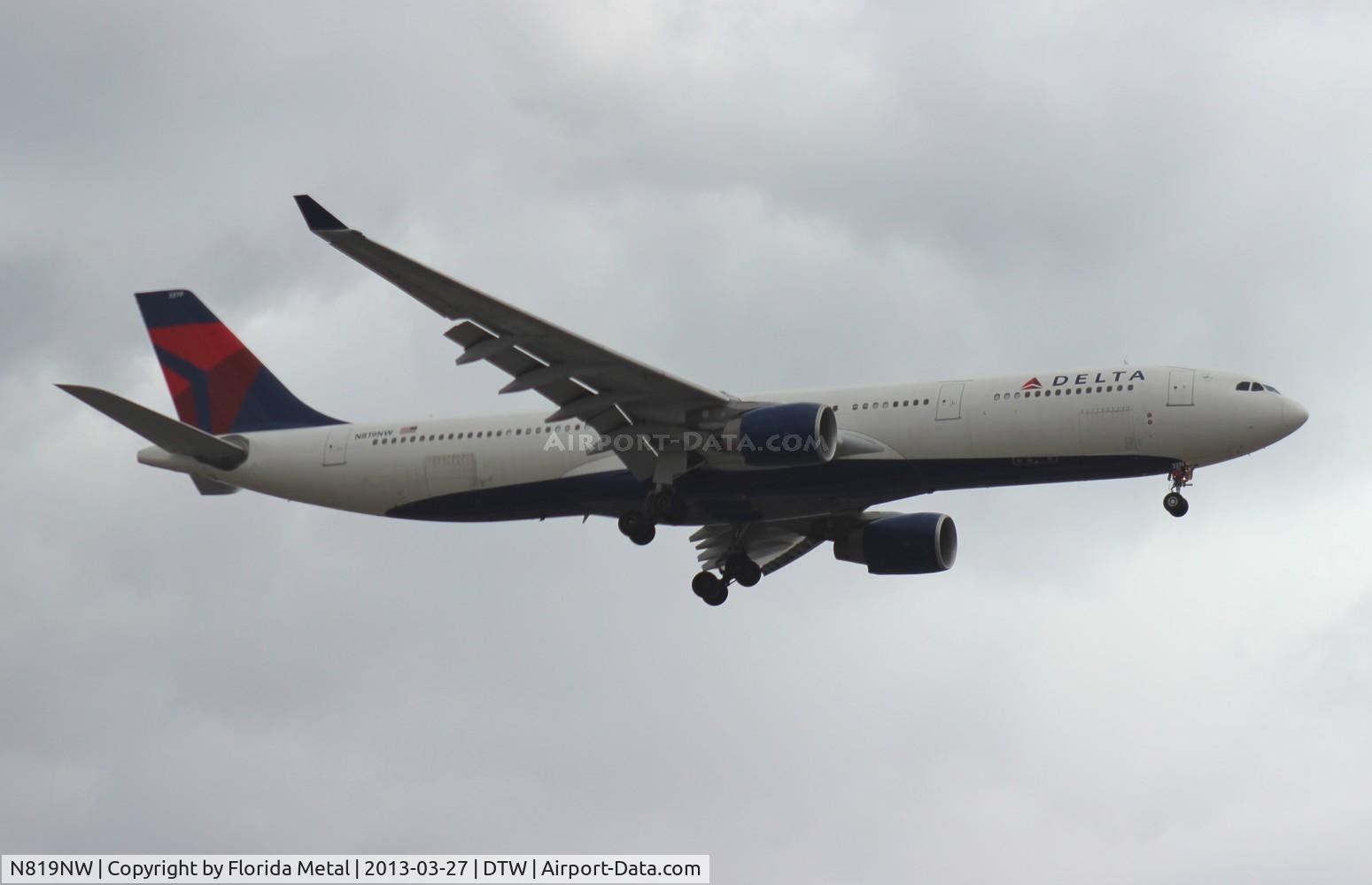 N819NW, 2007 Airbus A330-323 C/N 0858, Delta A330-300
