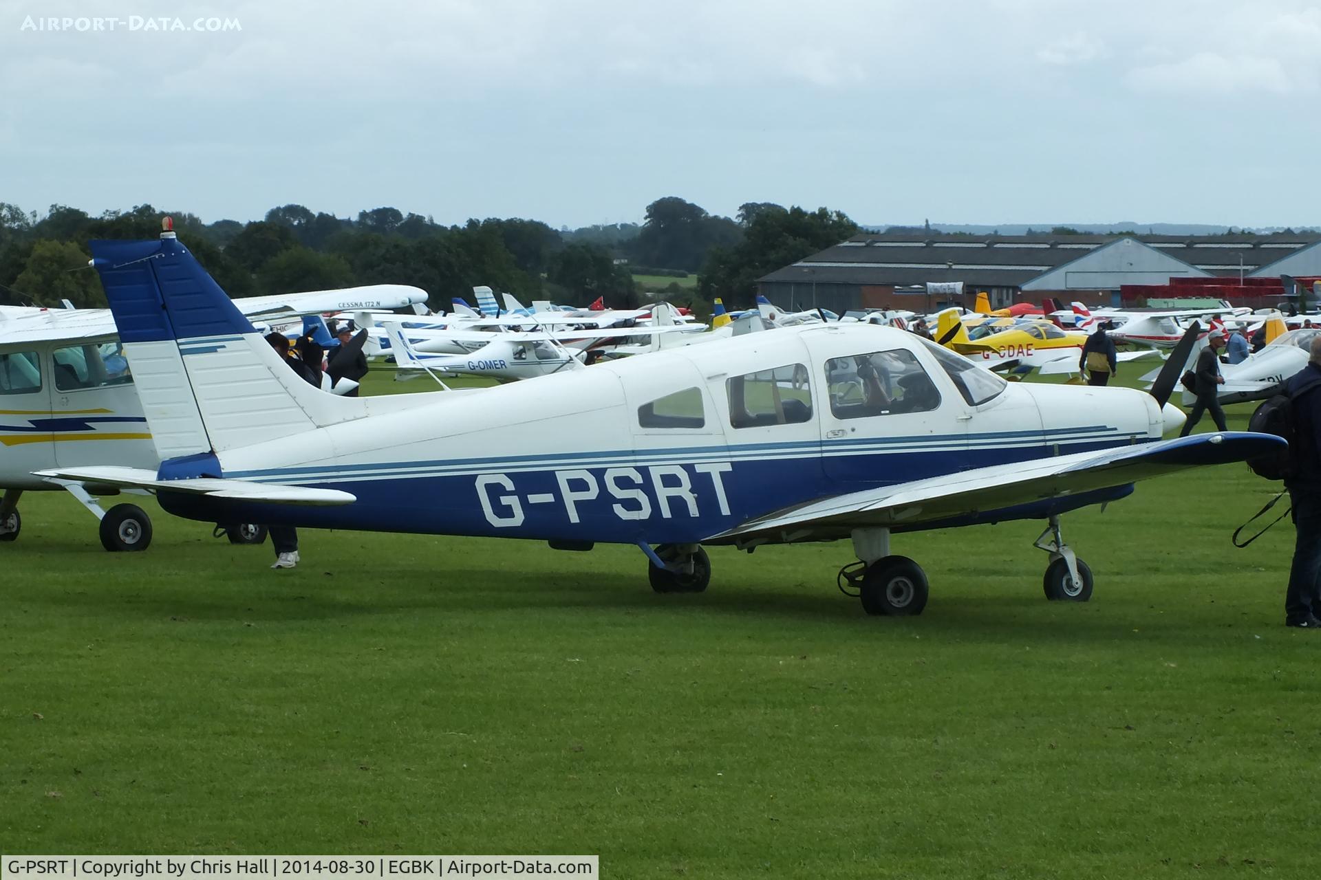 G-PSRT, 1976 Piper PA-28-151 Cherokee Warrior C/N 28-7615225, at the LAA Rally 2014, Sywell