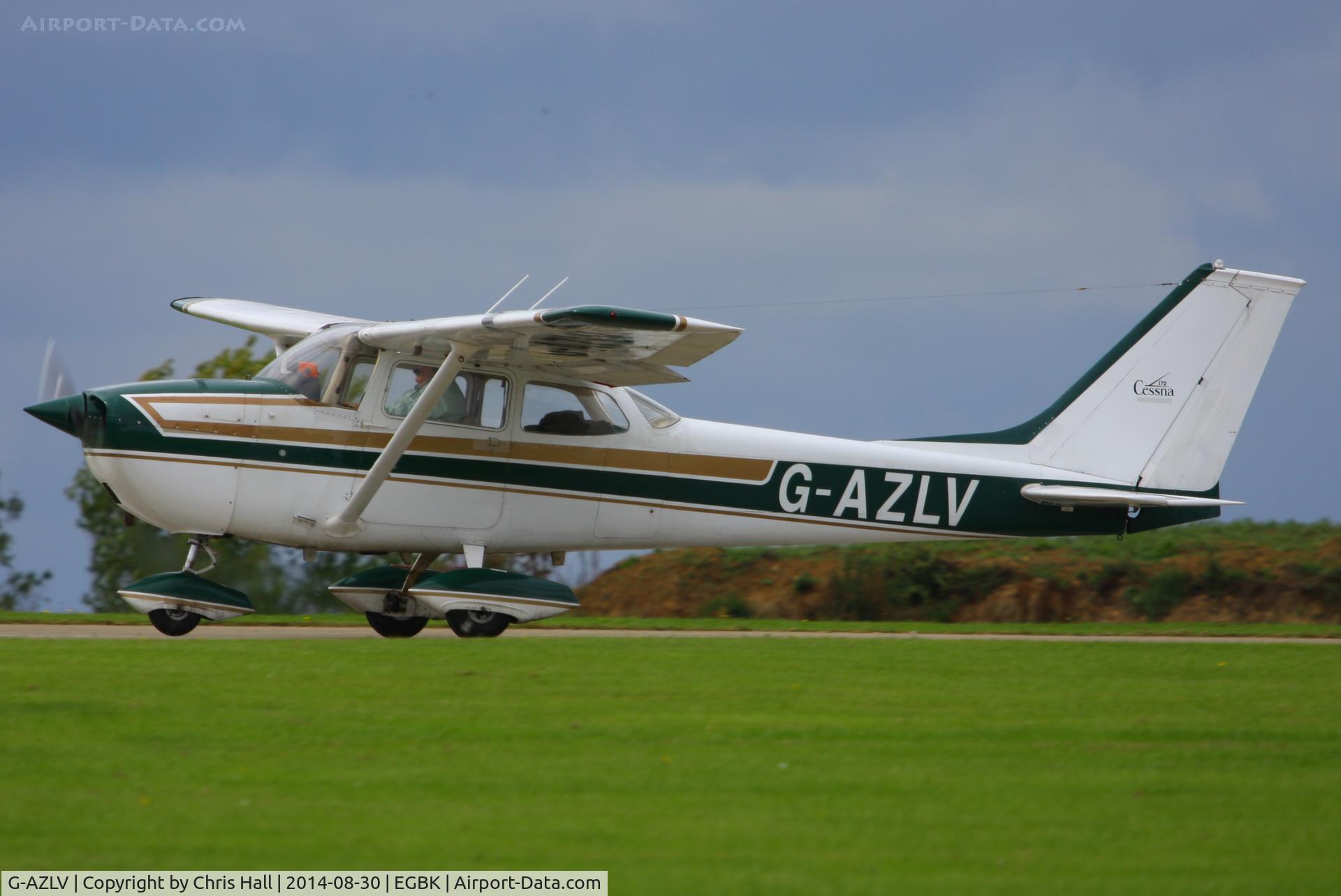 G-AZLV, 1969 Cessna 172K Skyhawk C/N 17257908, at the LAA Rally 2014, Sywell