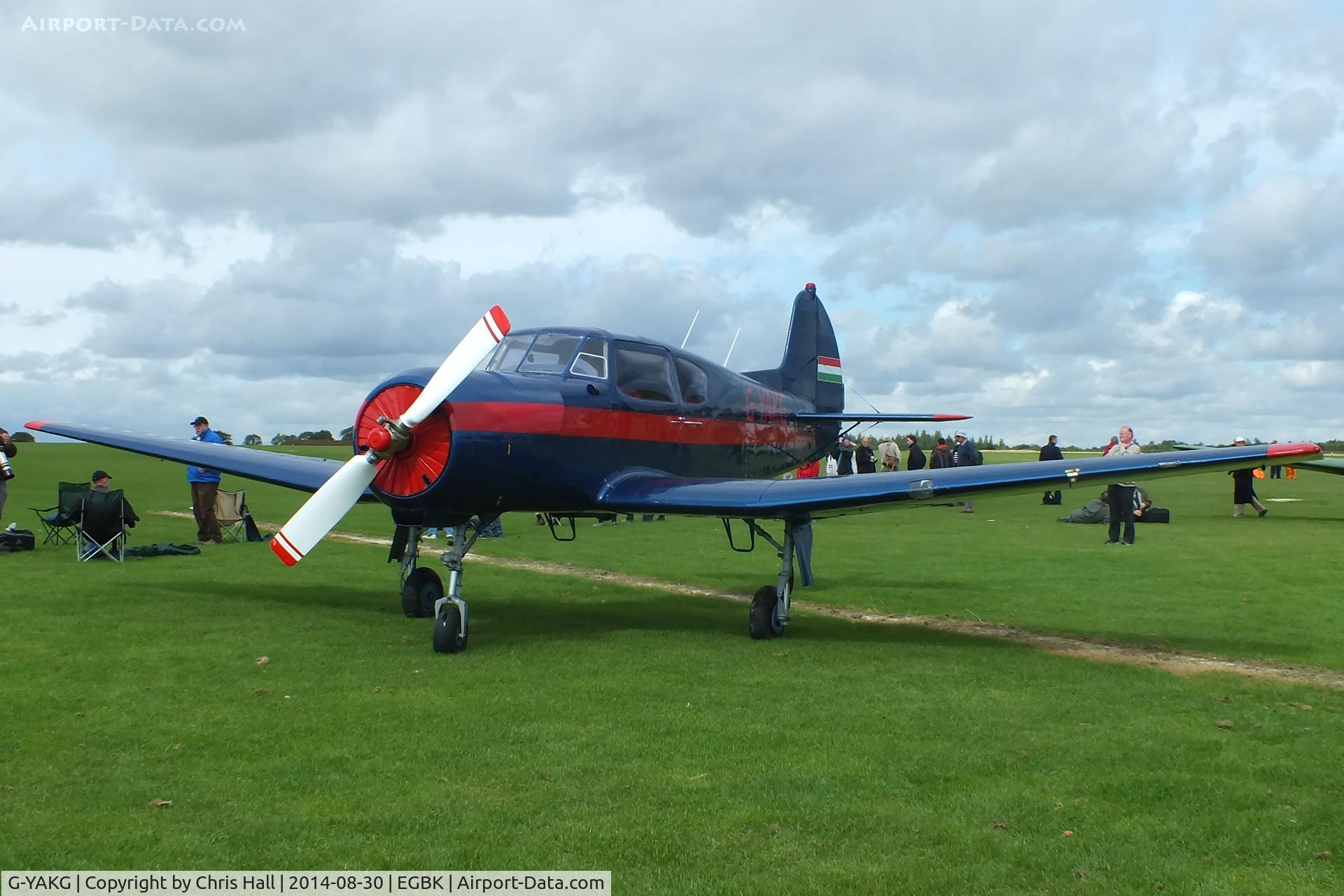 G-YAKG, 1979 Yakovlev Yak-18T C/N 22202034023, at the LAA Rally 2014, Sywell