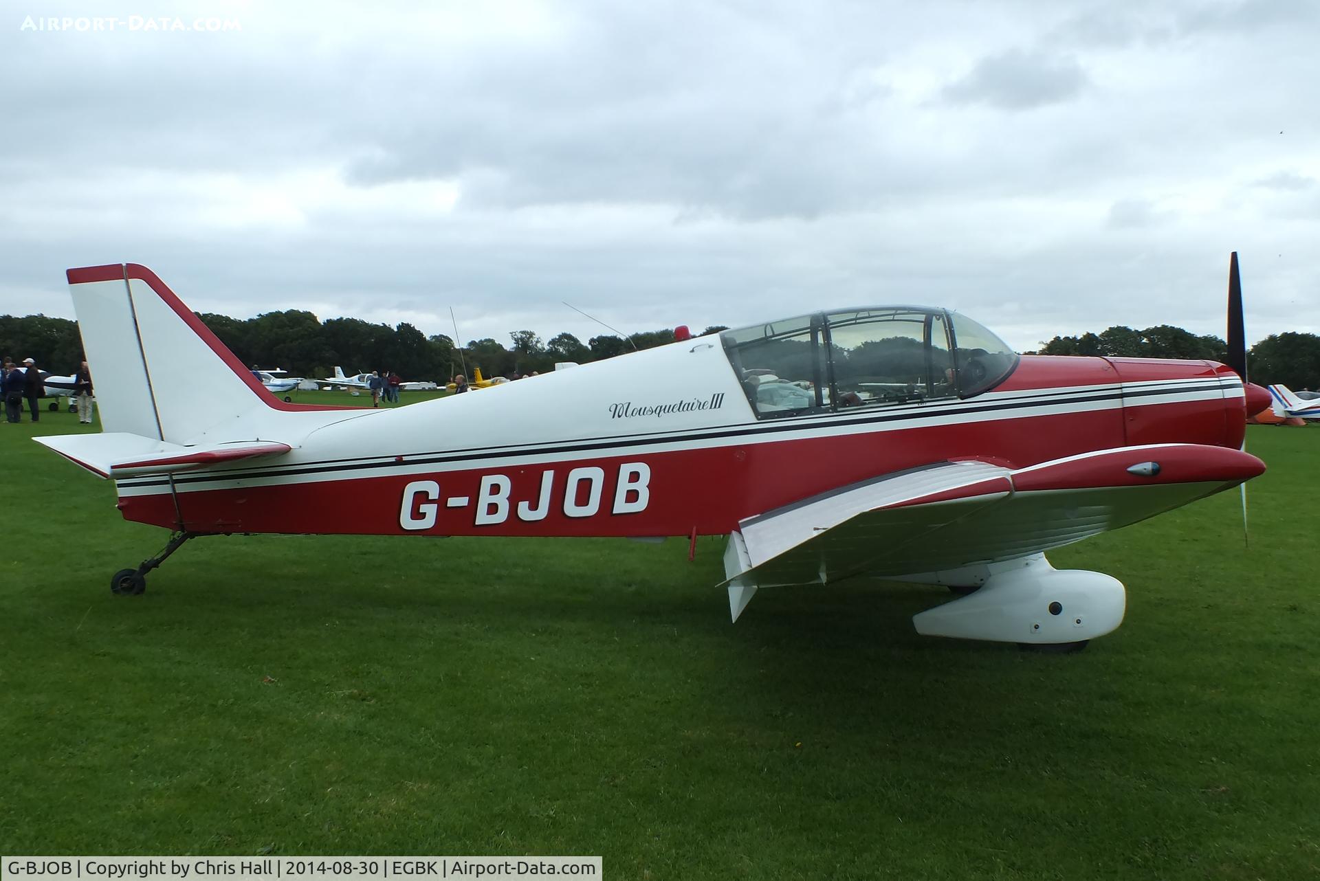 G-BJOB, 1964 SAN Jodel D-140C Mousquetaire III C/N 118, at the LAA Rally 2014, Sywell