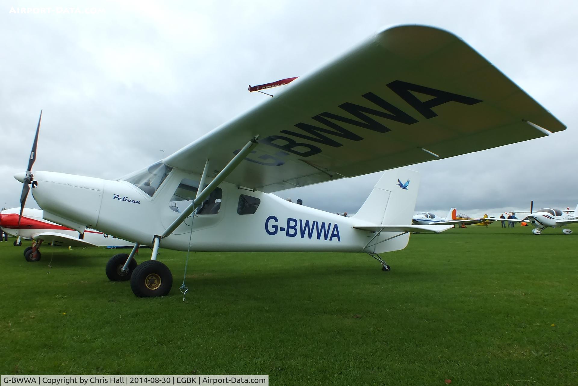 G-BWWA, 1996 Ultravia Pelican Club GS C/N PFA 165-12242, at the LAA Rally 2014, Sywell