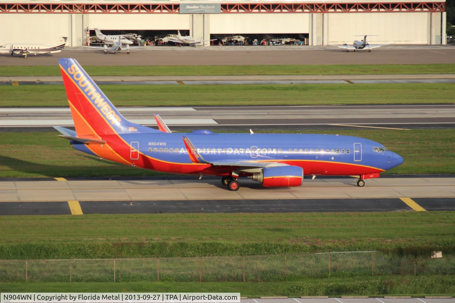 N904WN, 2008 Boeing 737-7H4 C/N 36616, Southwest 737-700