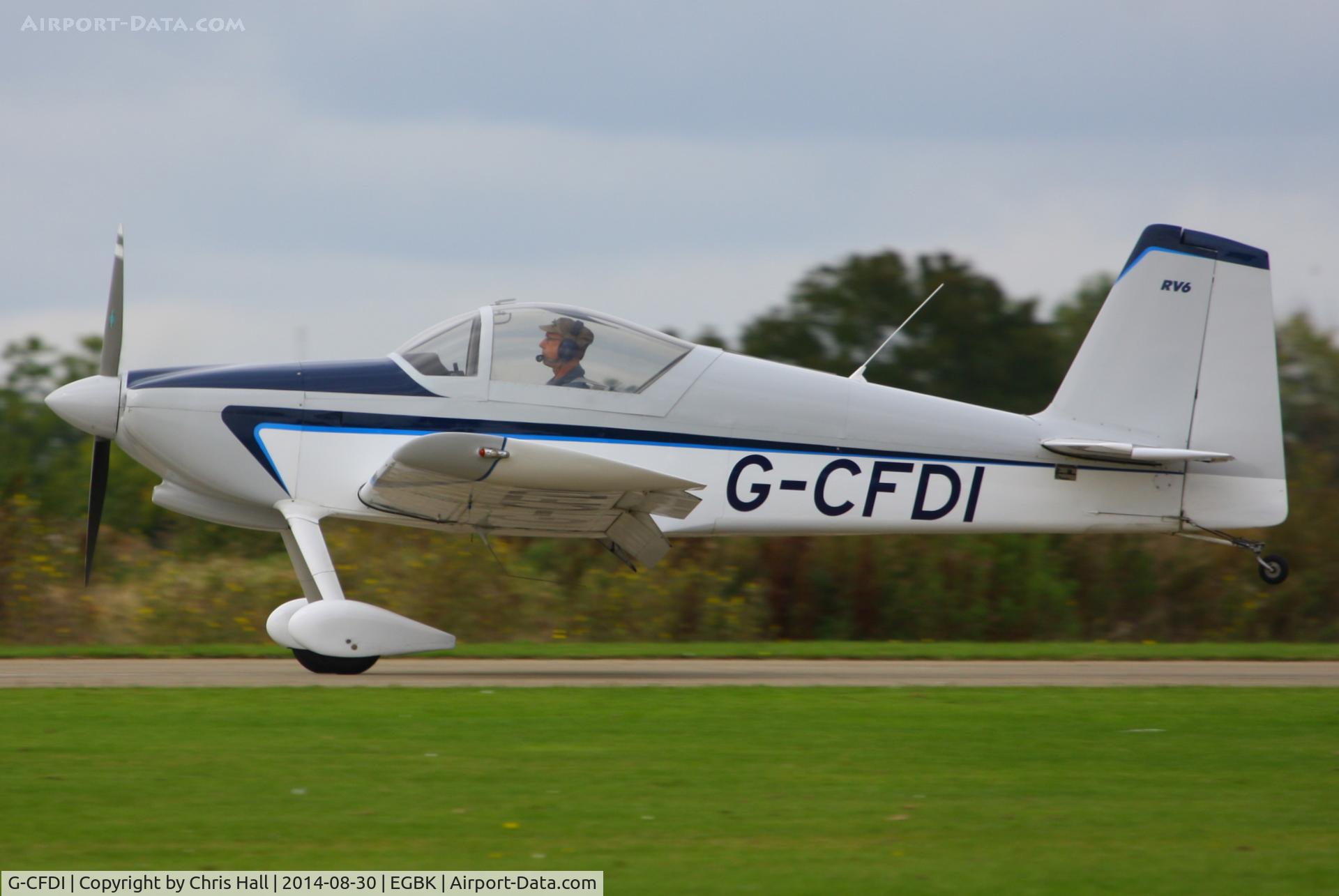 G-CFDI, 1999 Vans RV-6 C/N 23116, at the LAA Rally 2014, Sywell