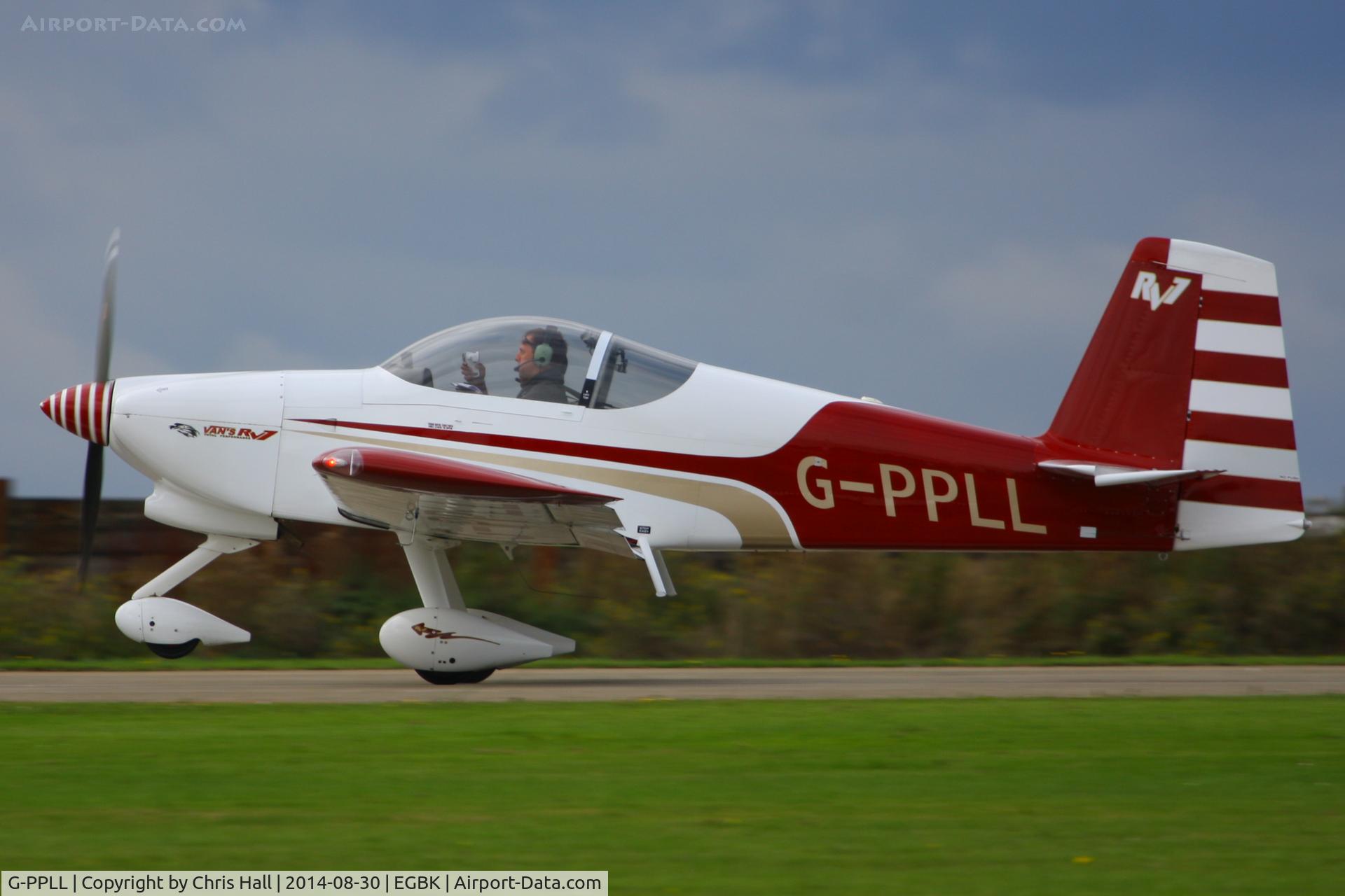 G-PPLL, 2007 Vans RV-7A C/N PFA 323-14240, at the LAA Rally 2014, Sywell