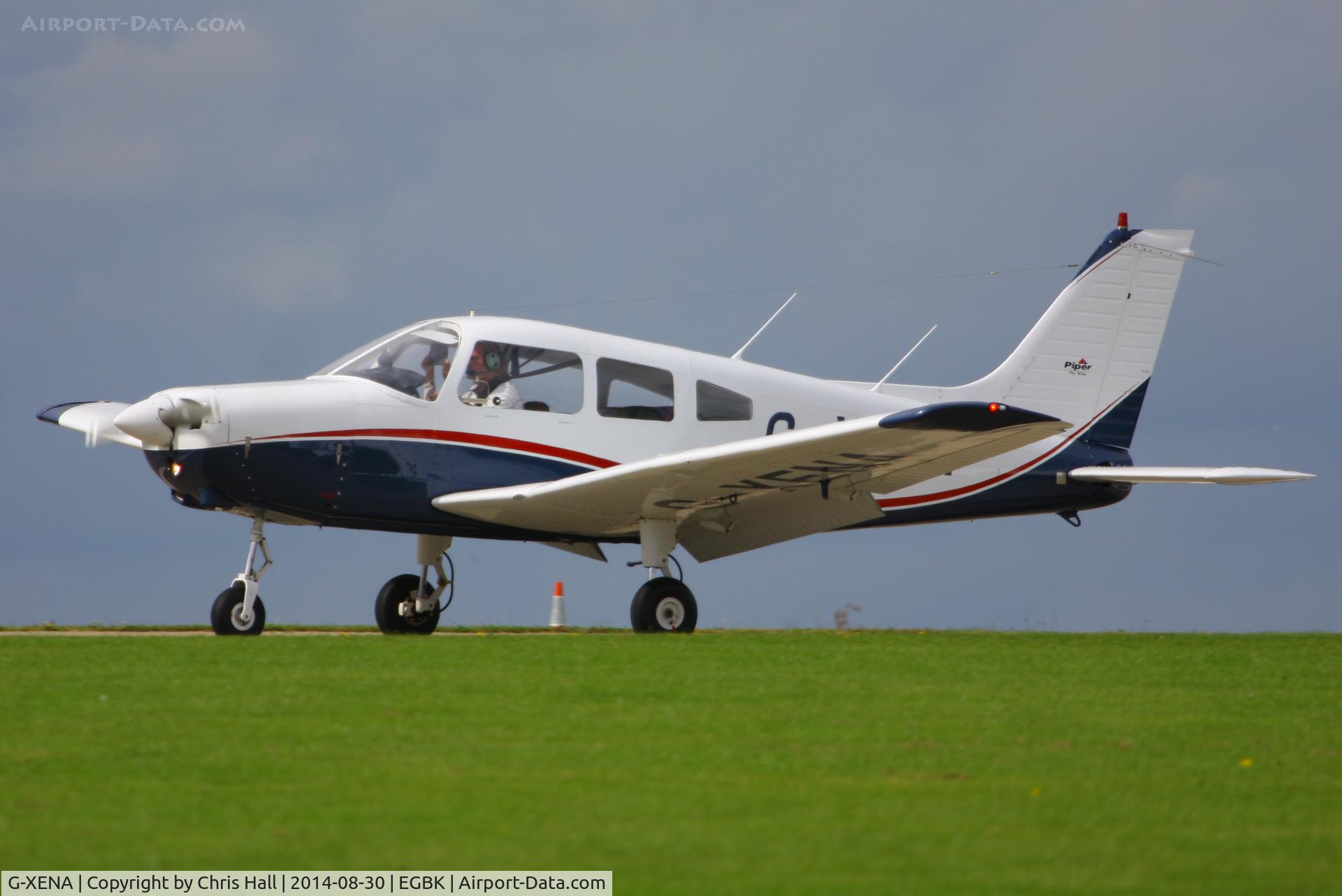 G-XENA, 1977 Piper PA-28-161 Cherokee Warrior II C/N 28-7716158, at the LAA Rally 2014, Sywell