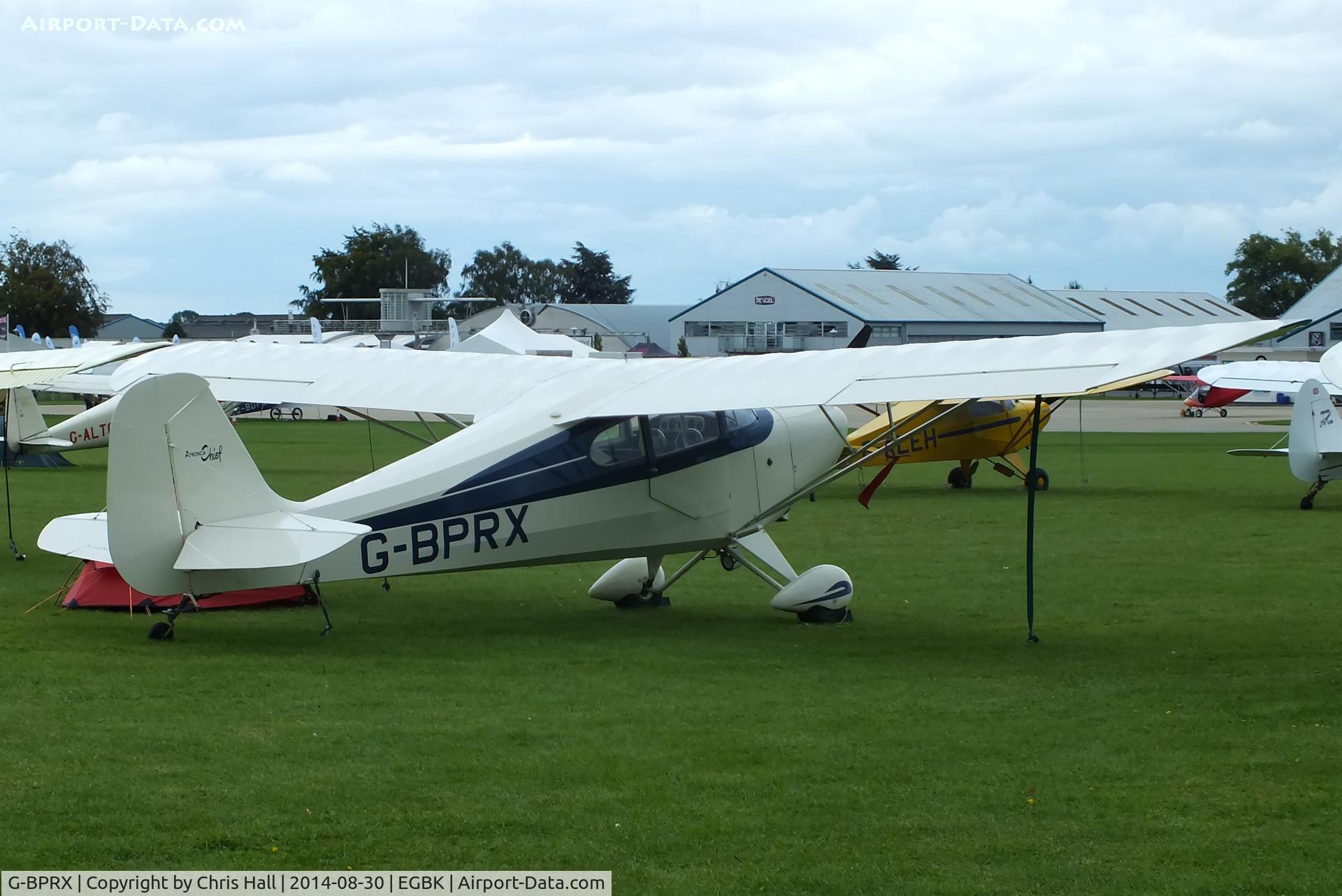 G-BPRX, 1946 Aeronca 11AC Chief Chief C/N 11AC-94, at the LAA Rally 2014, Sywell