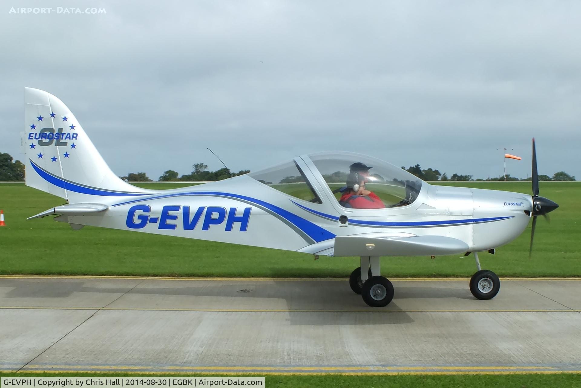 G-EVPH, 2009 Aerotechnik EV-97 Eurostar SL C/N LAA 315B-14951, at the LAA Rally 2014, Sywell