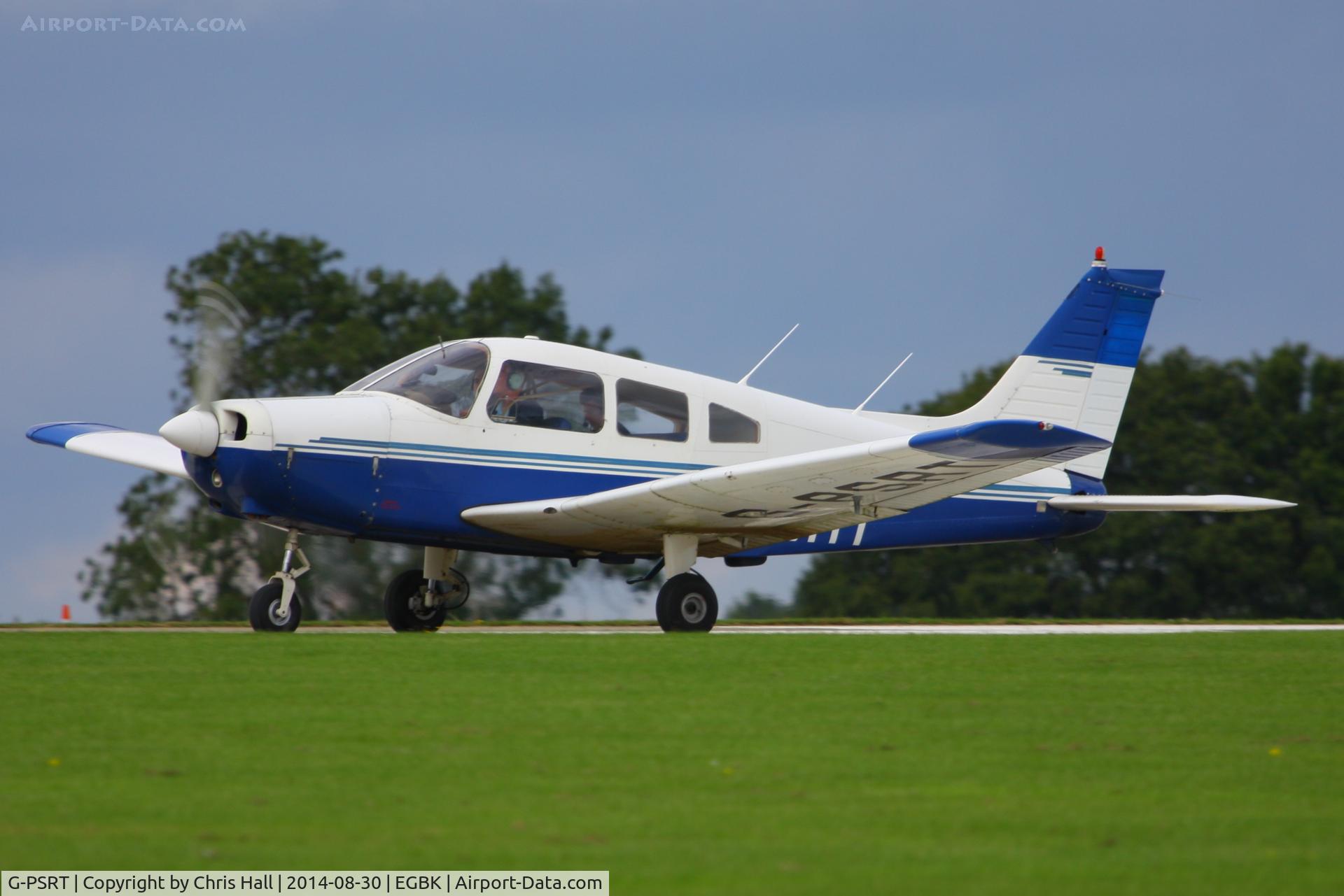 G-PSRT, 1976 Piper PA-28-151 Cherokee Warrior C/N 28-7615225, at the LAA Rally 2014, Sywell
