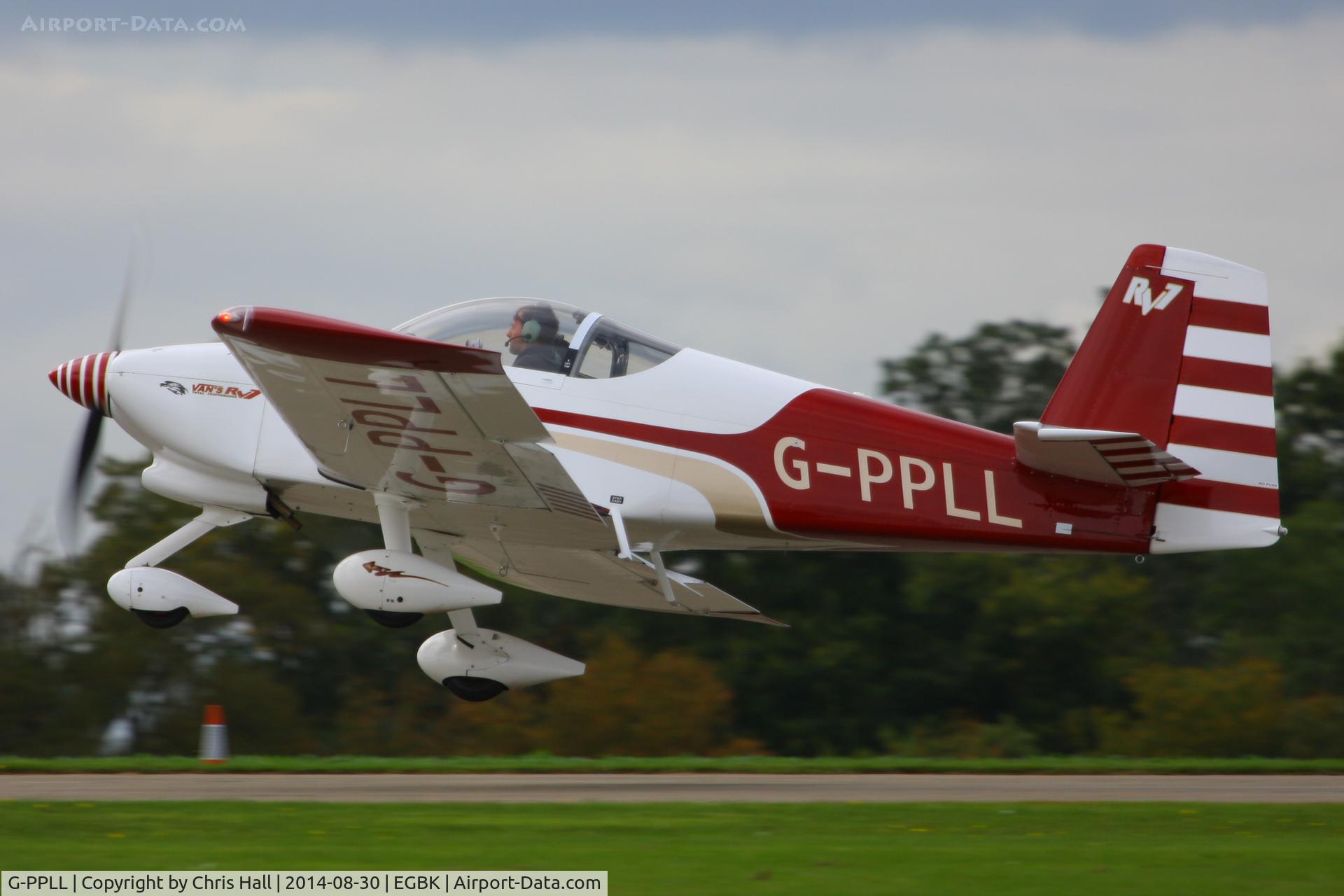 G-PPLL, 2007 Vans RV-7A C/N PFA 323-14240, at the LAA Rally 2014, Sywell