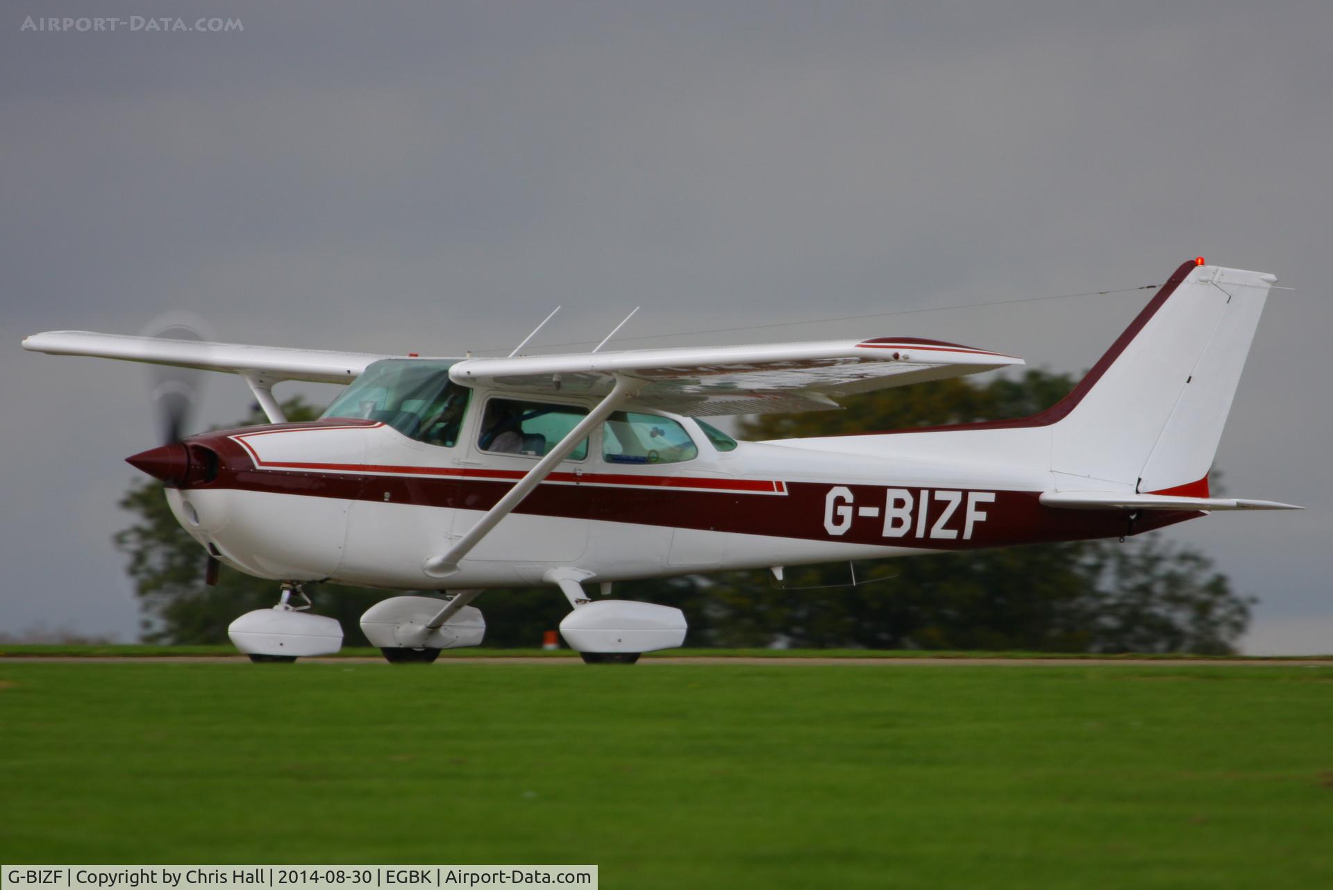 G-BIZF, 1981 Reims F172P Skyhawk C/N 2070, at the LAA Rally 2014, Sywell