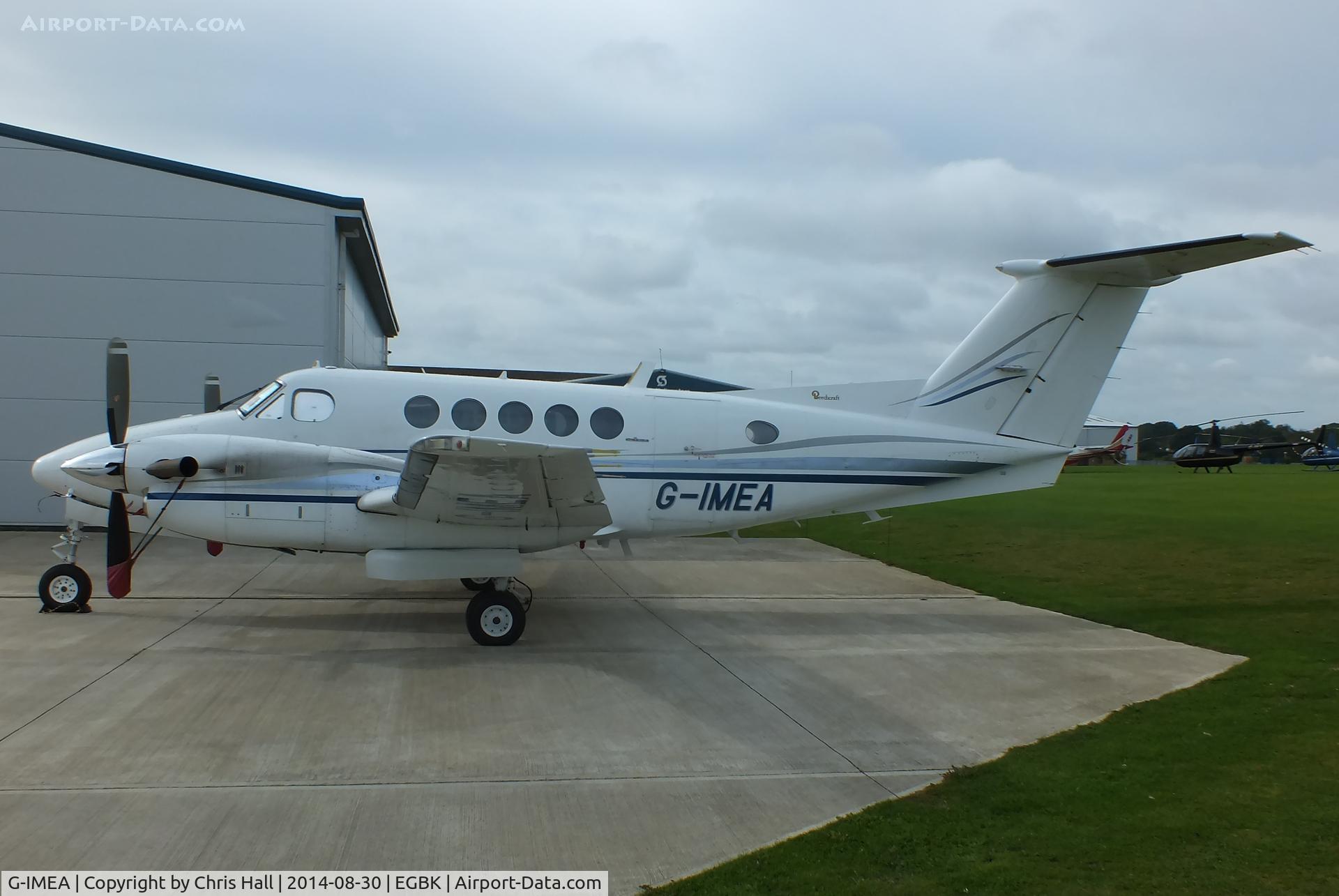 G-IMEA, 1977 Beech 200 Super King Air C/N BB-302, at the LAA Rally 2014, Sywell