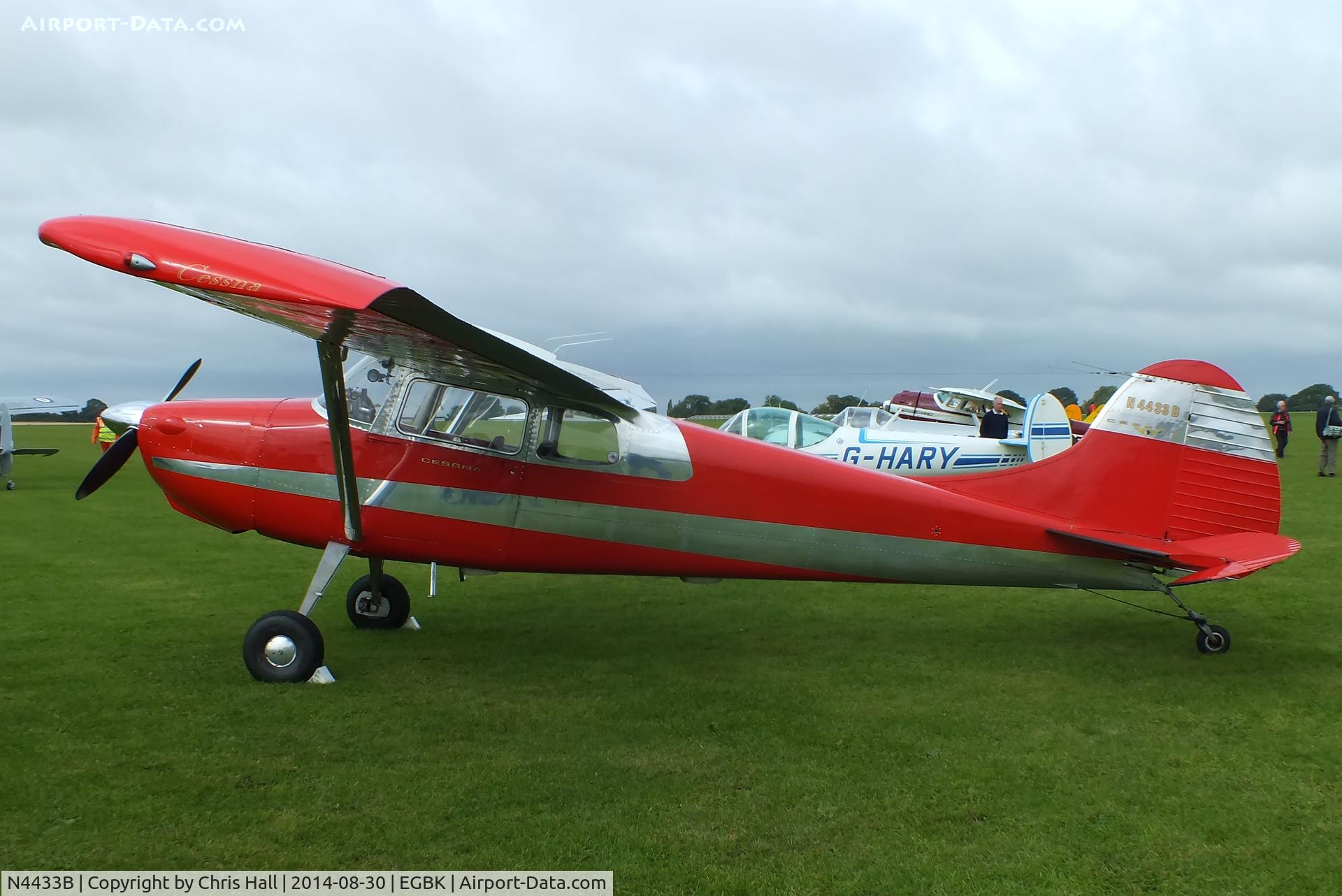 N4433B, 1955 Cessna 170B C/N 26777, at the LAA Rally 2014, Sywell