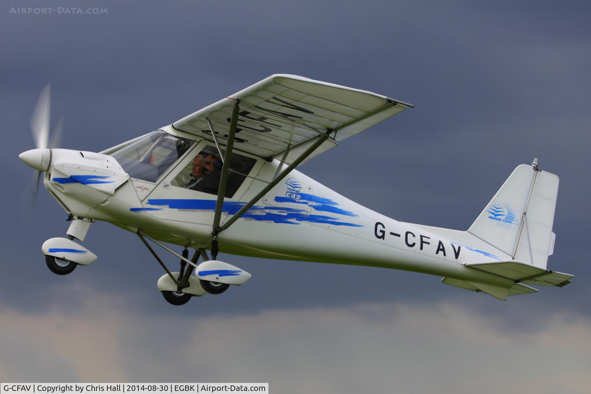 G-CFAV, 2008 Comco Ikarus C42 FB80 C/N 0802-6939, at the LAA Rally 2014, Sywell