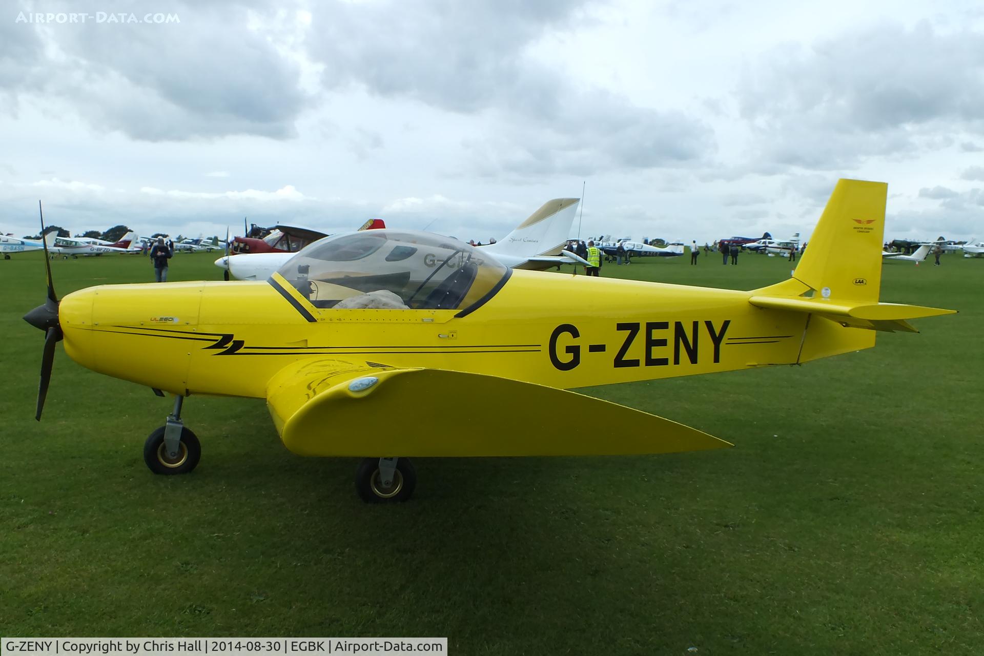 G-ZENY, 2008 Zenair CH-601 HD Zodiac C/N PFA 162-13668, at the LAA Rally 2014, Sywell