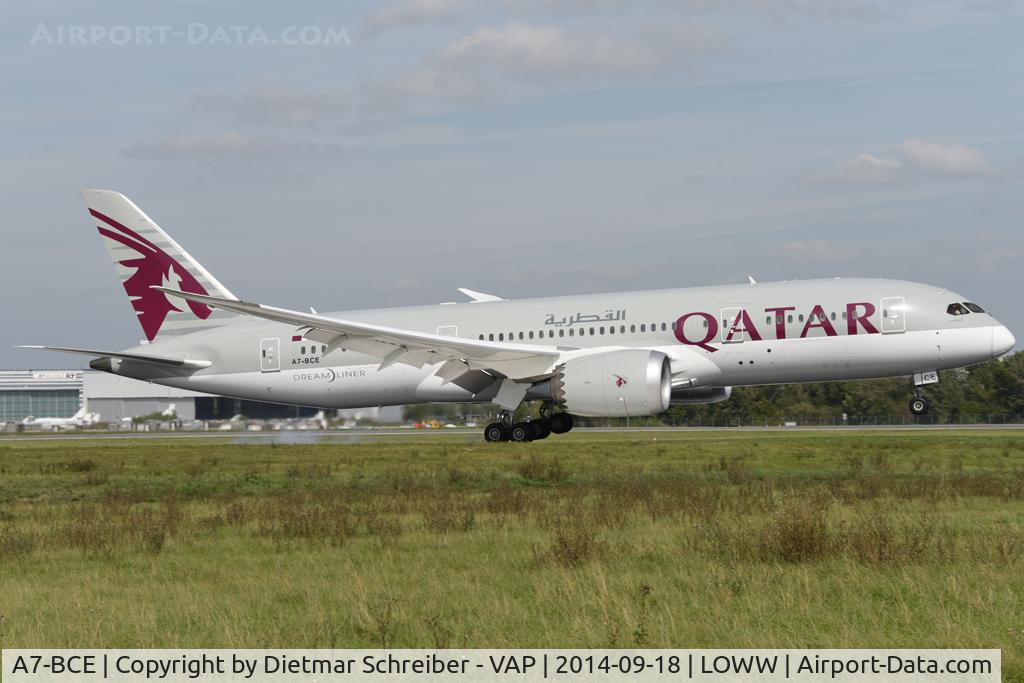 A7-BCE, 2013 Boeing 787-8 Dreamliner C/N 38323, Qatar Airways Boeing 787-8