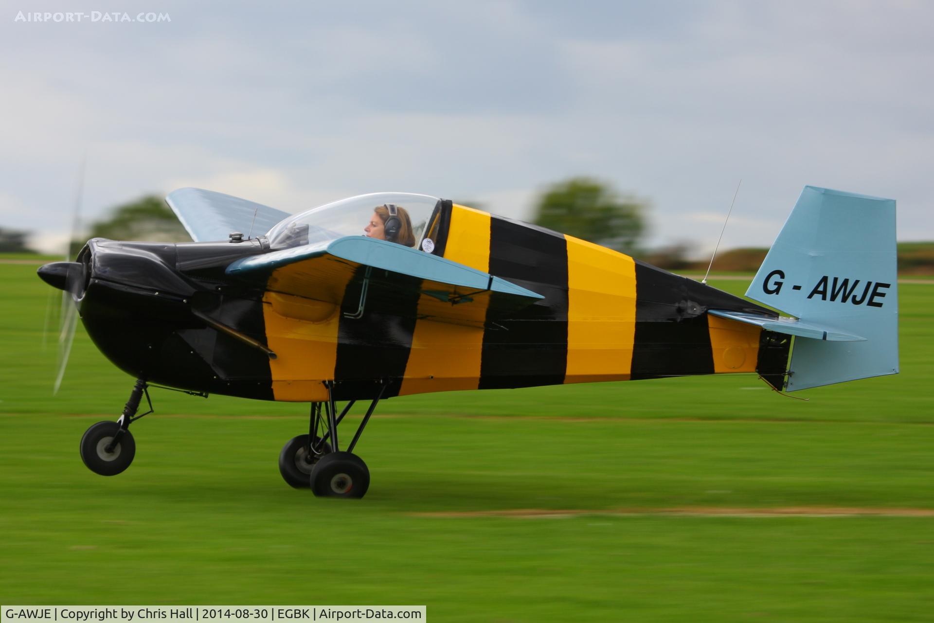 G-AWJE, 1968 Tipsy T-66 Nipper Mk 3 C/N S121, at the LAA Rally 2014, Sywell