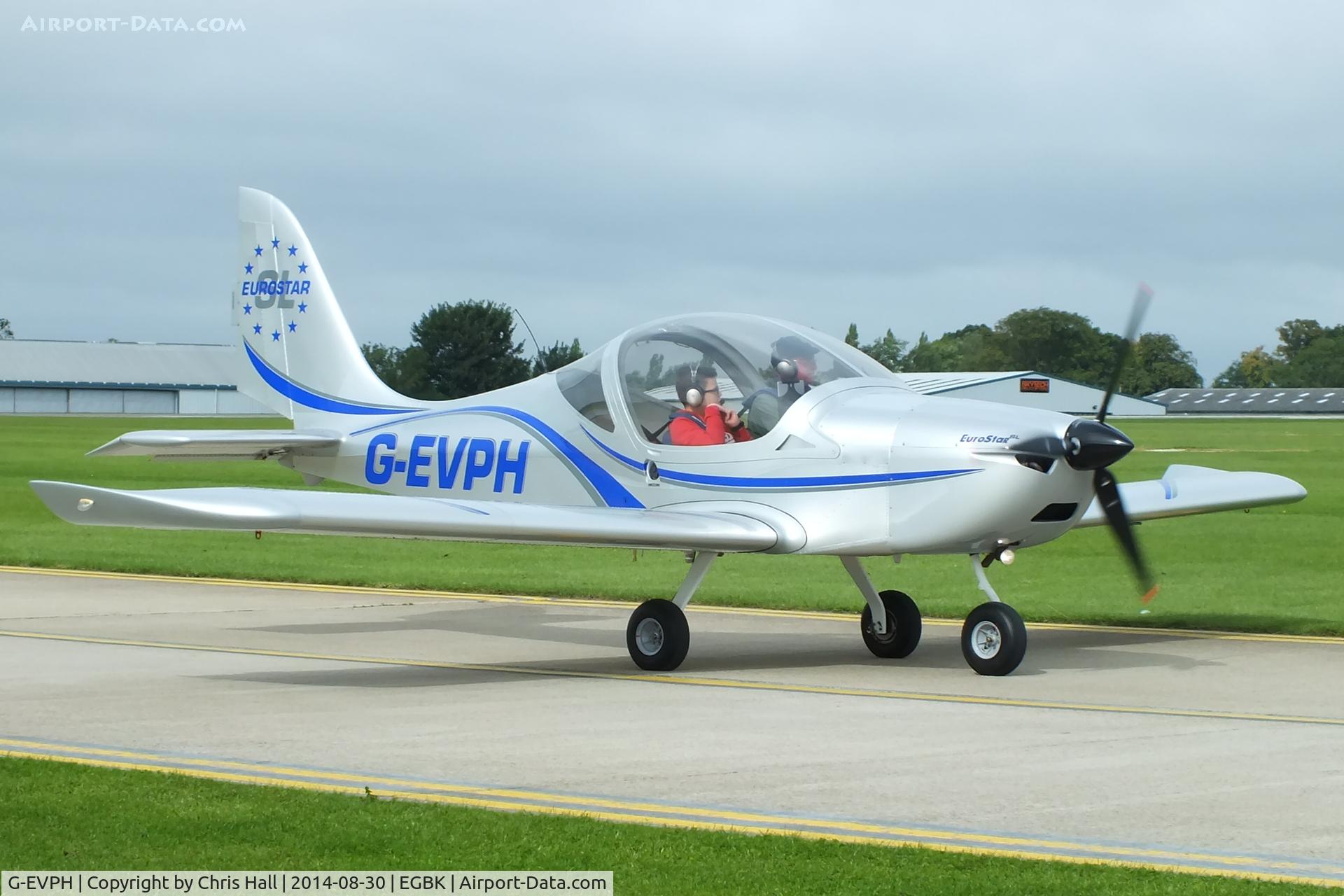 G-EVPH, 2009 Aerotechnik EV-97 Eurostar SL C/N LAA 315B-14951, at the LAA Rally 2014, Sywell