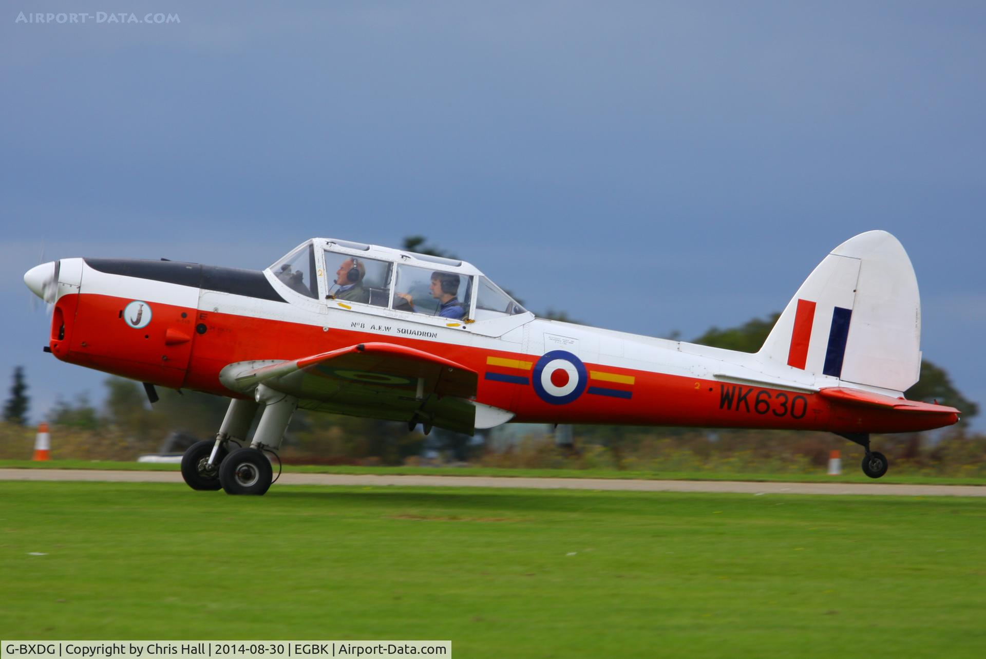 G-BXDG, 1950 De Havilland DHC-1 Chipmunk T.10 C/N C1/0644, at the LAA Rally 2014, Sywell