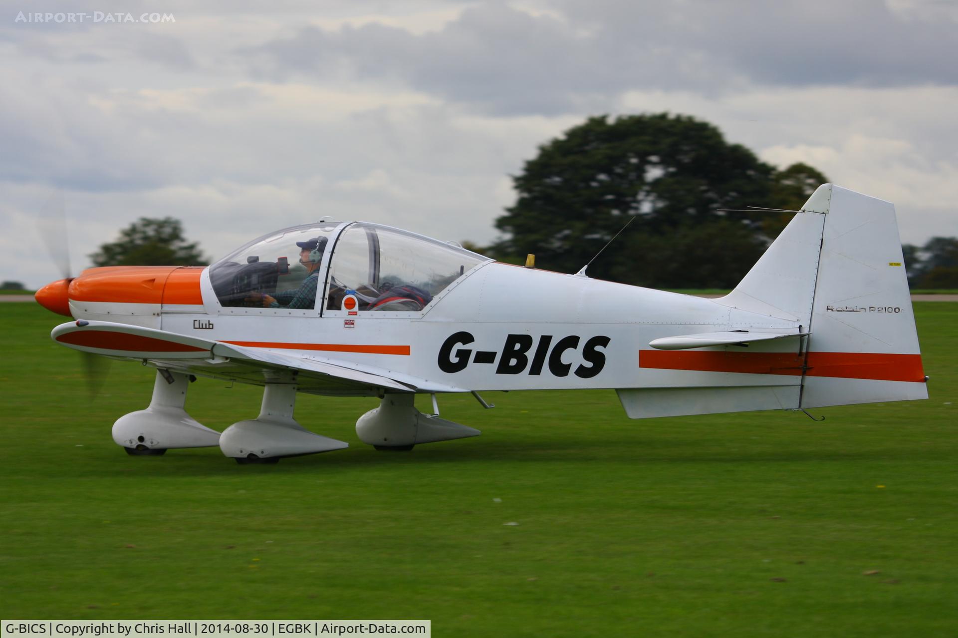 G-BICS, 1977 Robin R-2100A C/N 128, at the LAA Rally 2014, Sywell