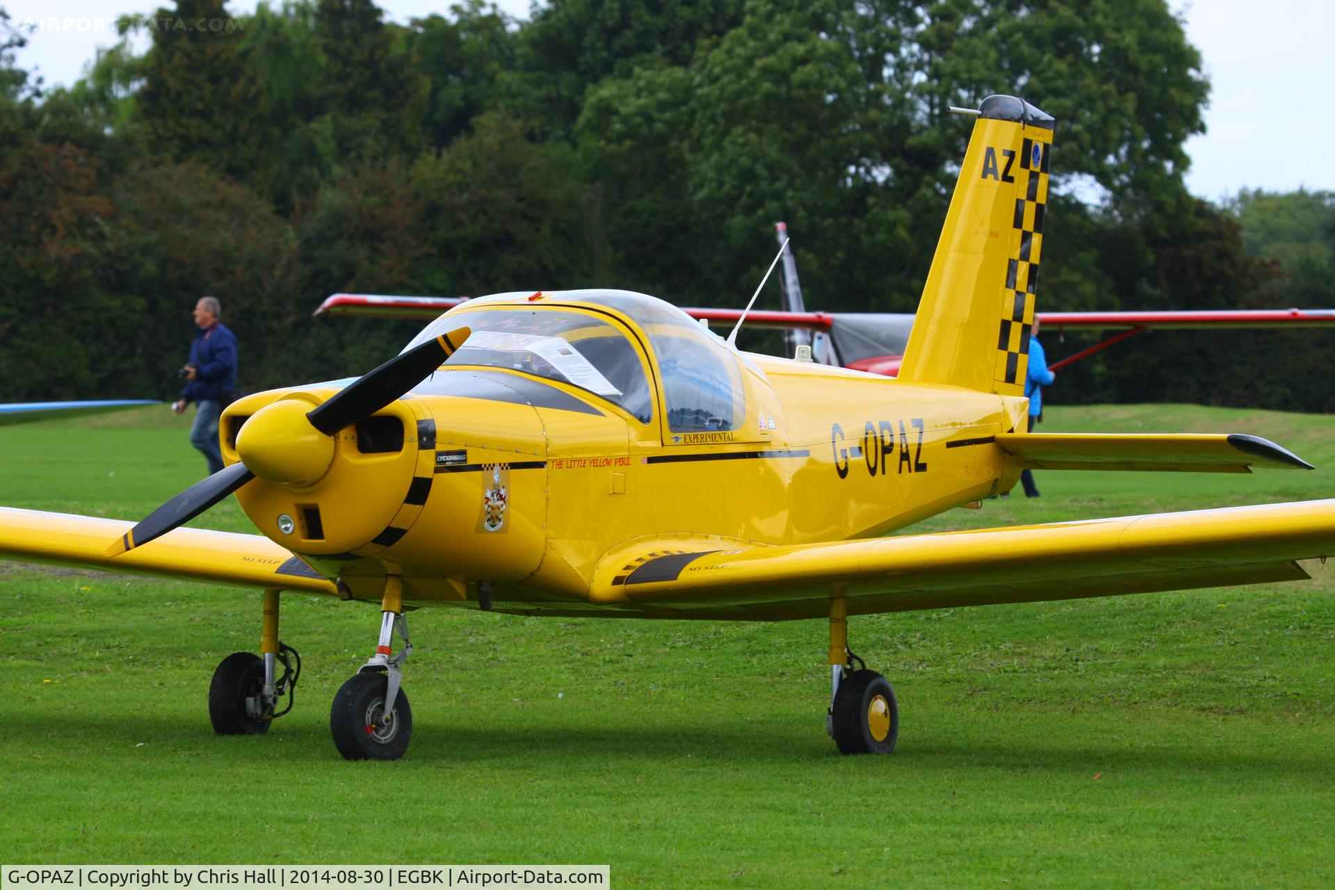 G-OPAZ, 2001 Pazmany PL-2 C/N PFA 069-10673, at the LAA Rally 2014, Sywell