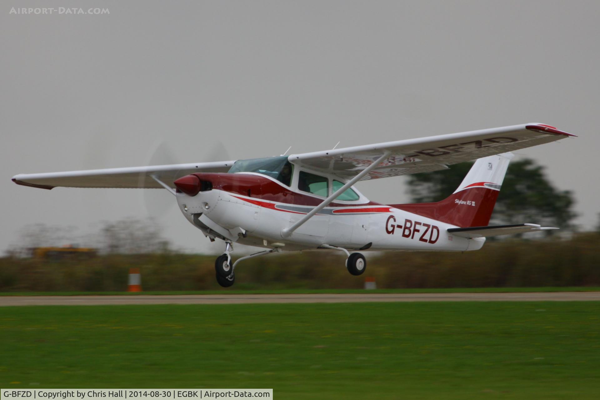 G-BFZD, 1978 Reims Cessna FR182 Skylane RG C/N 0010, at the LAA Rally 2014, Sywell