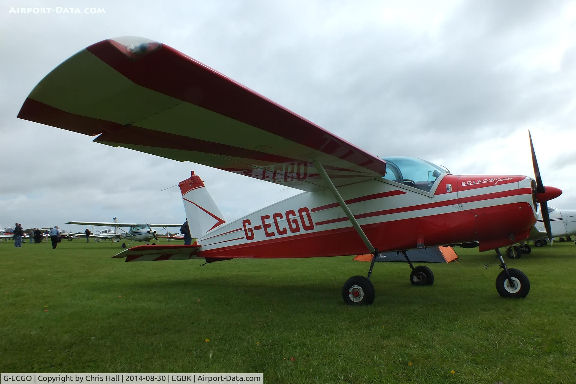 G-ECGO, 1966 Bolkow Bo-208C Junior C/N 599, at the LAA Rally 2014, Sywell