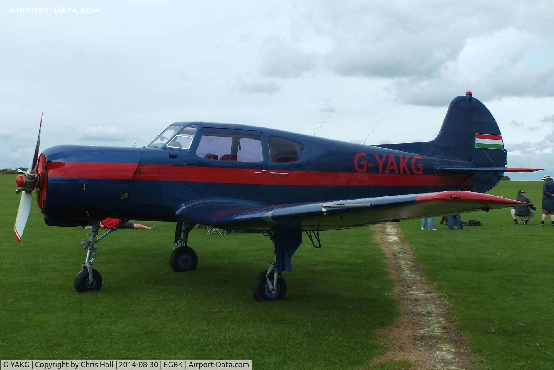 G-YAKG, 1979 Yakovlev Yak-18T C/N 22202034023, at the LAA Rally 2014, Sywell