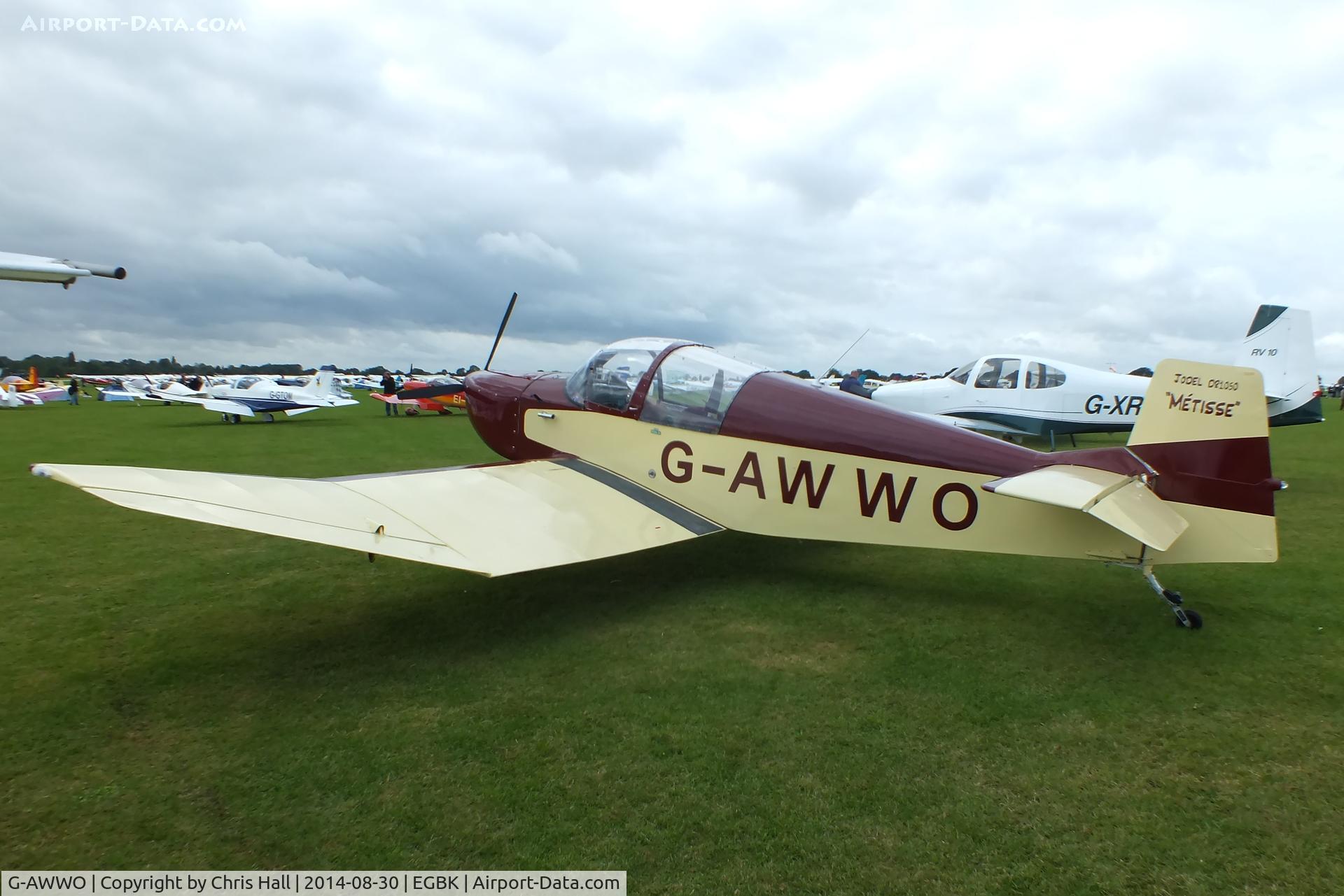 G-AWWO, 1964 CEA Jodel DR-1050 Sicile C/N 552, at the LAA Rally 2014, Sywell
