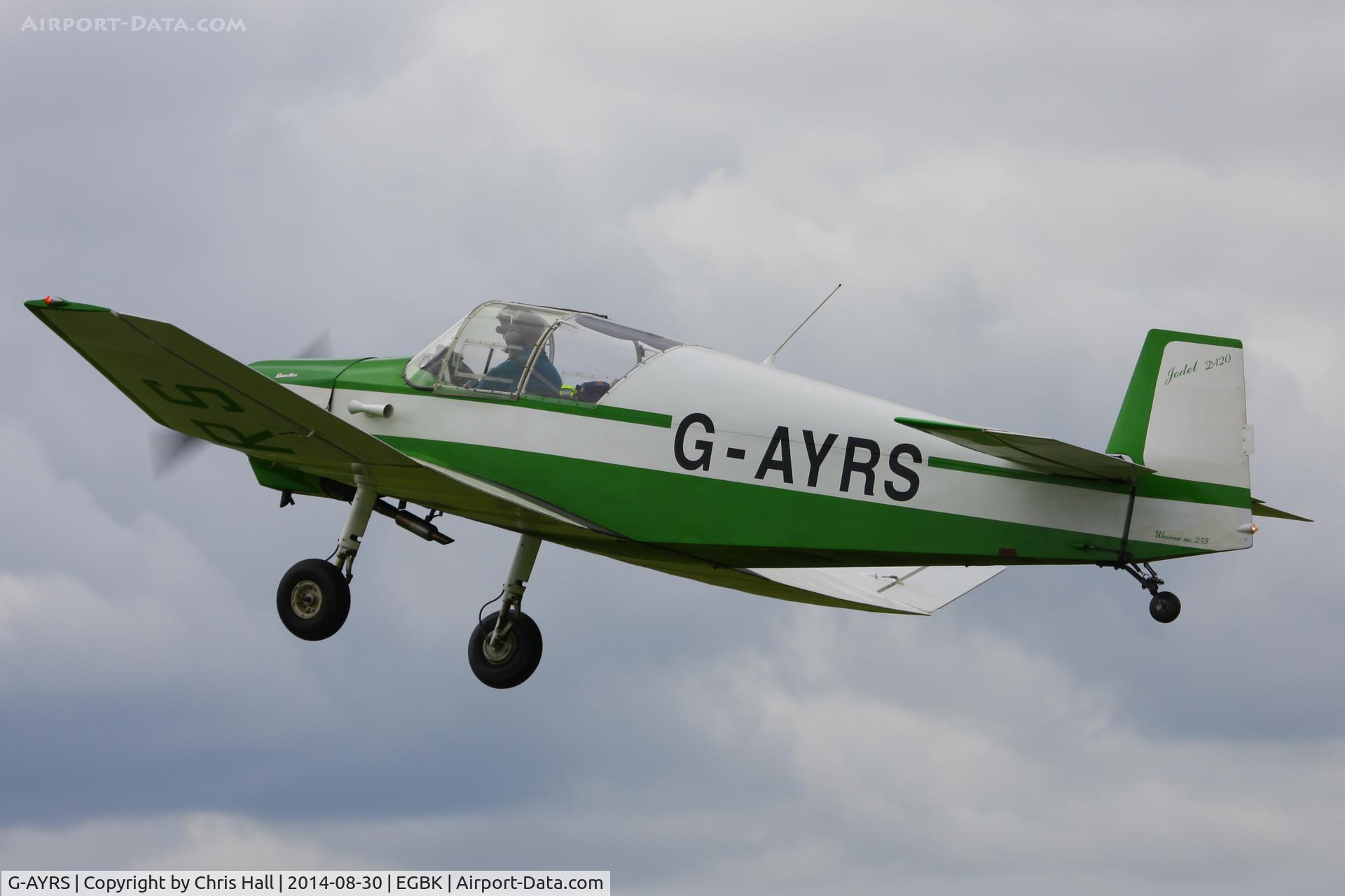 G-AYRS, 1964 Wassmer (Jodel) D-120 Paris-Nice C/N 255, at the LAA Rally 2014, Sywell