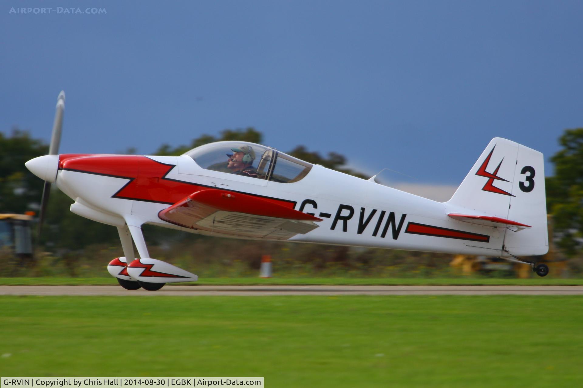 G-RVIN, 1999 Vans RV-6 C/N PFA 181-13236, at the LAA Rally 2014, Sywell