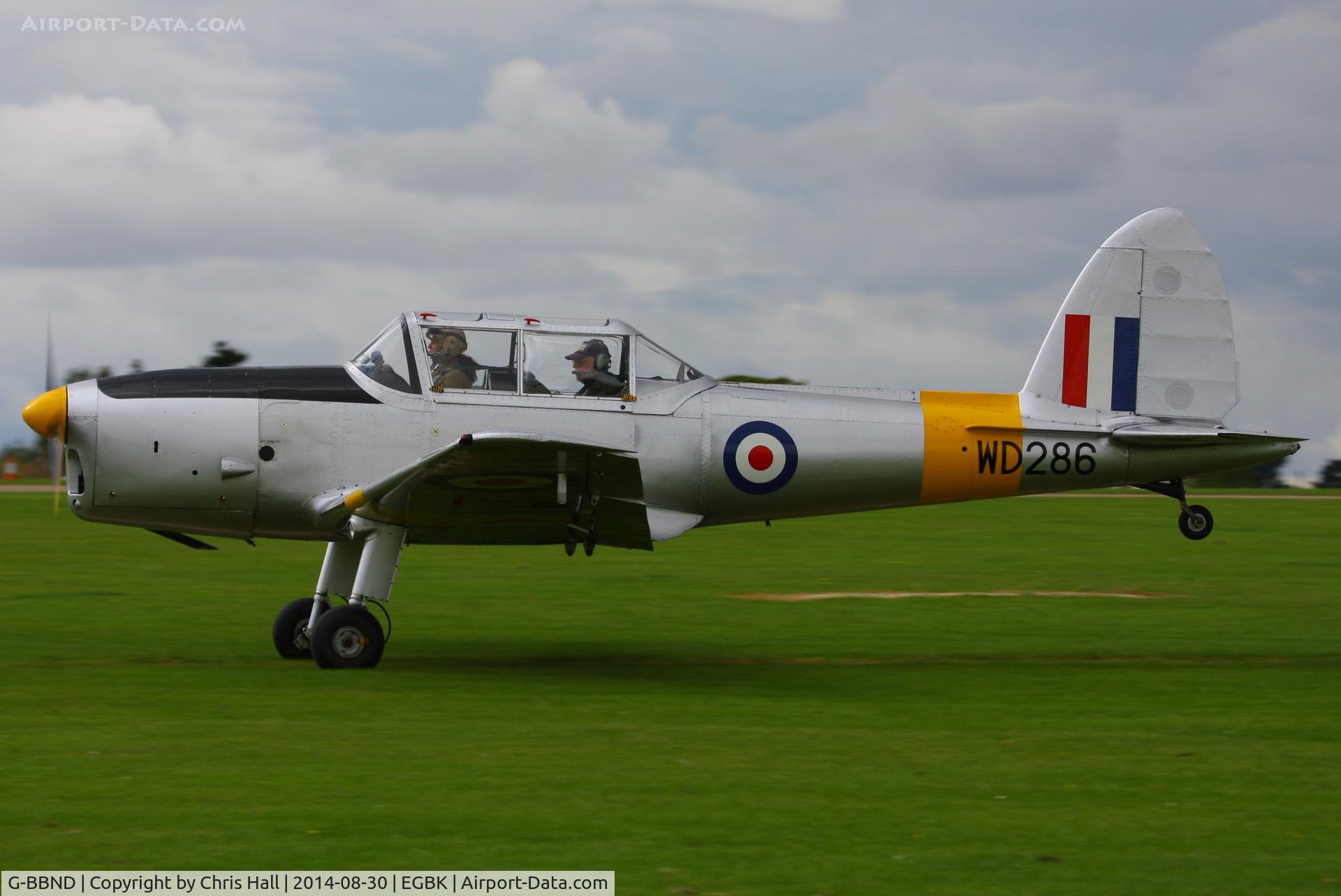 G-BBND, 1950 De Havilland DHC-1 Chipmunk T.10 C/N C1/0225, at the LAA Rally 2014, Sywell