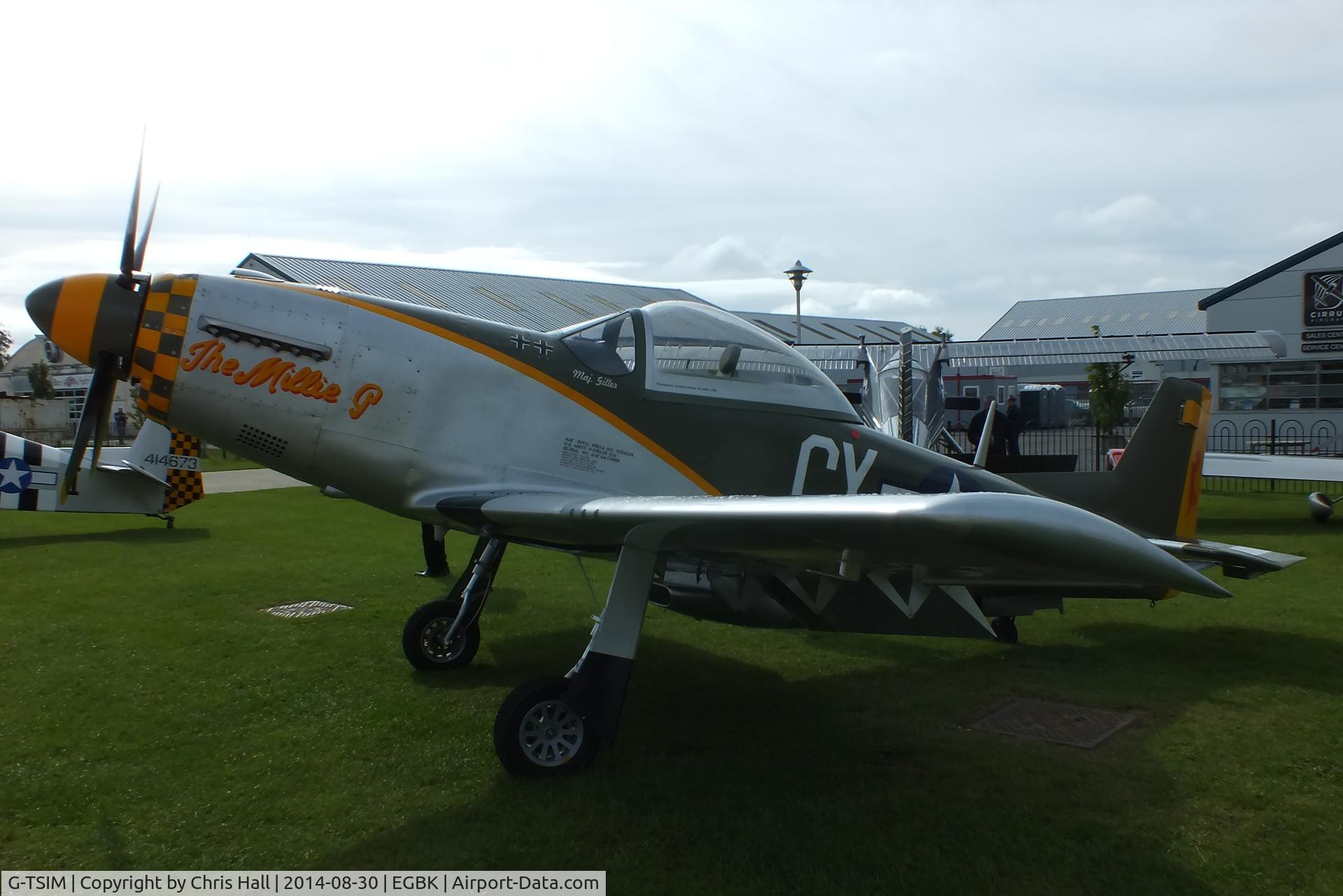 G-TSIM, 2012 Titan T-51 Mustang C/N LAA 355-14964, at the LAA Rally 2014, Sywell